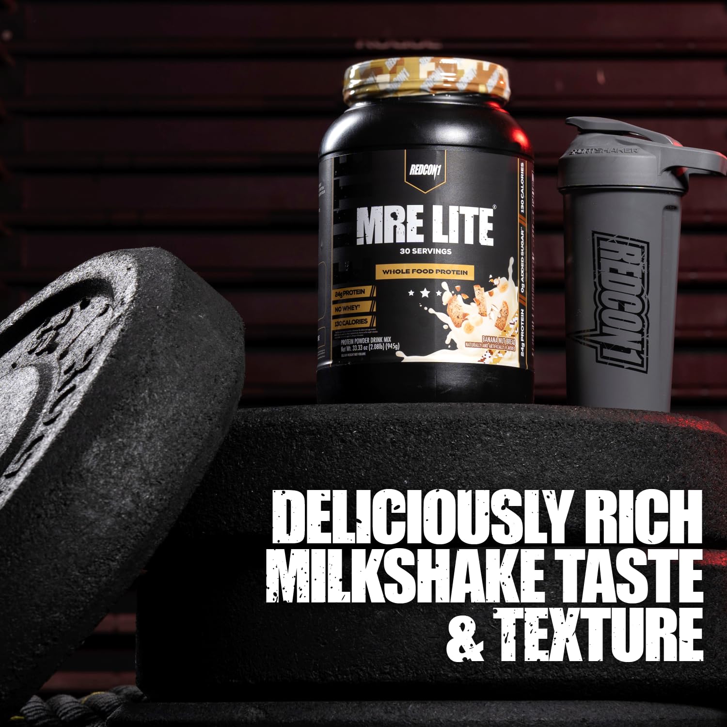 REDCON1 MRE Lite Whole Food Protein Powder, Strawberry Shortcake - Low Carb & Whey REDCON1US supplements