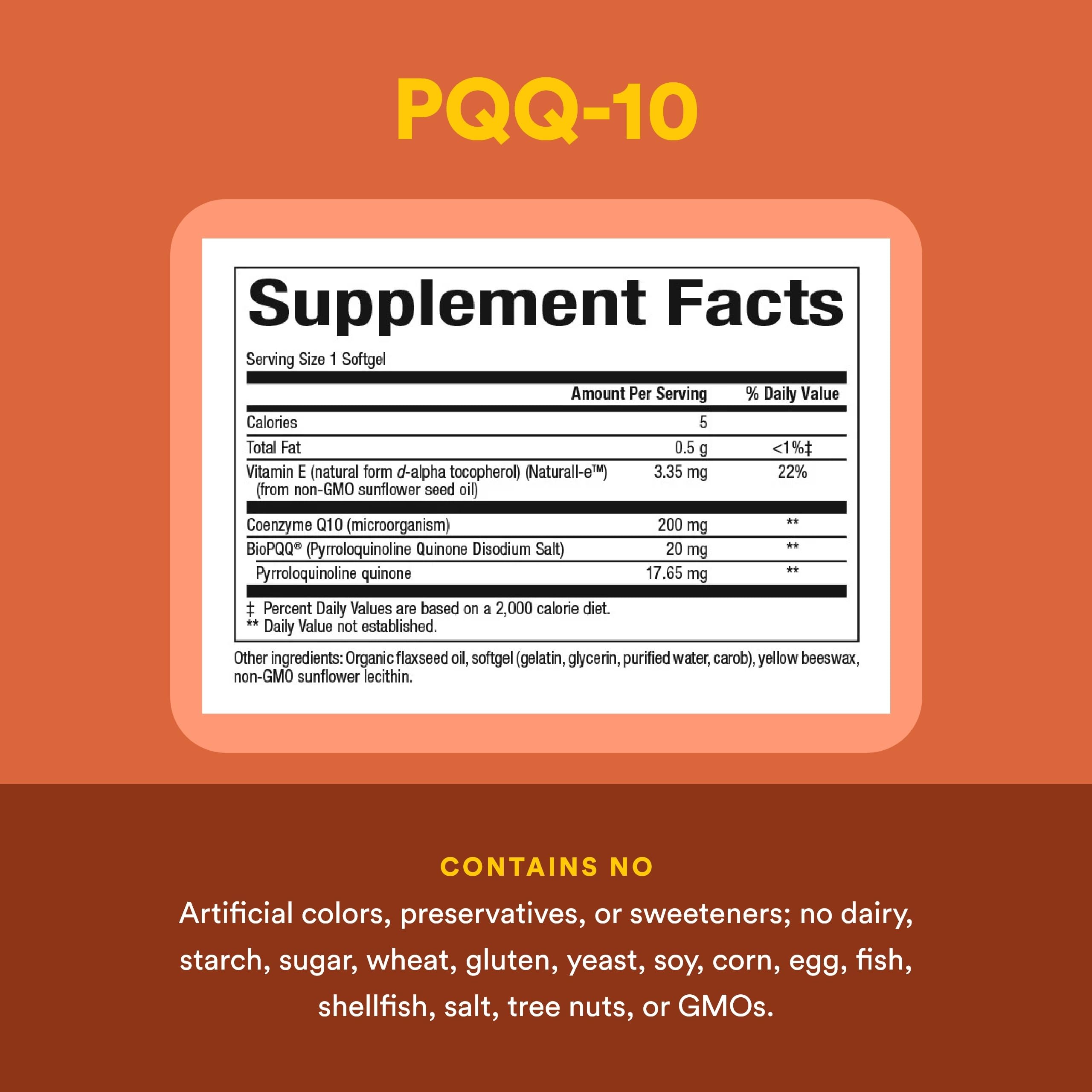 Natural Factors, PQQ-10, Supports Energy and Healthy Aging, Dietary Supplement, 60 softgels (60 servings) Natural FactorsAu supplements