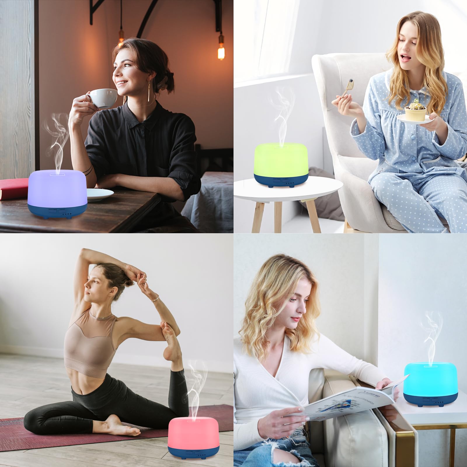 Marchred 300ML Essential Oil Diffuser with Remote Control, 7 LED Color Changing Light MarchredAu supplements