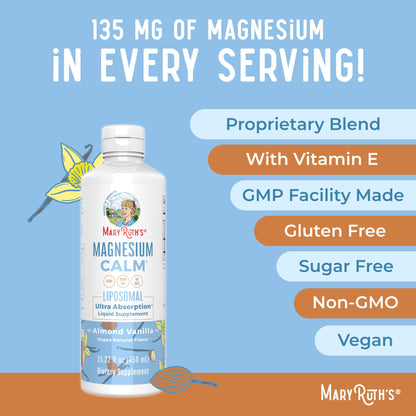 MaryRuth Organics Magnesium Liposomal| Magnesium Supplement | Magnesium Bisglycinate | Muscle & Bone Support | Mood Support Vitamin | Vegan | Non-GMO | Gluten Free | 15.22 Fl Oz | 30 Servings MARYRUTH'SUS supplements