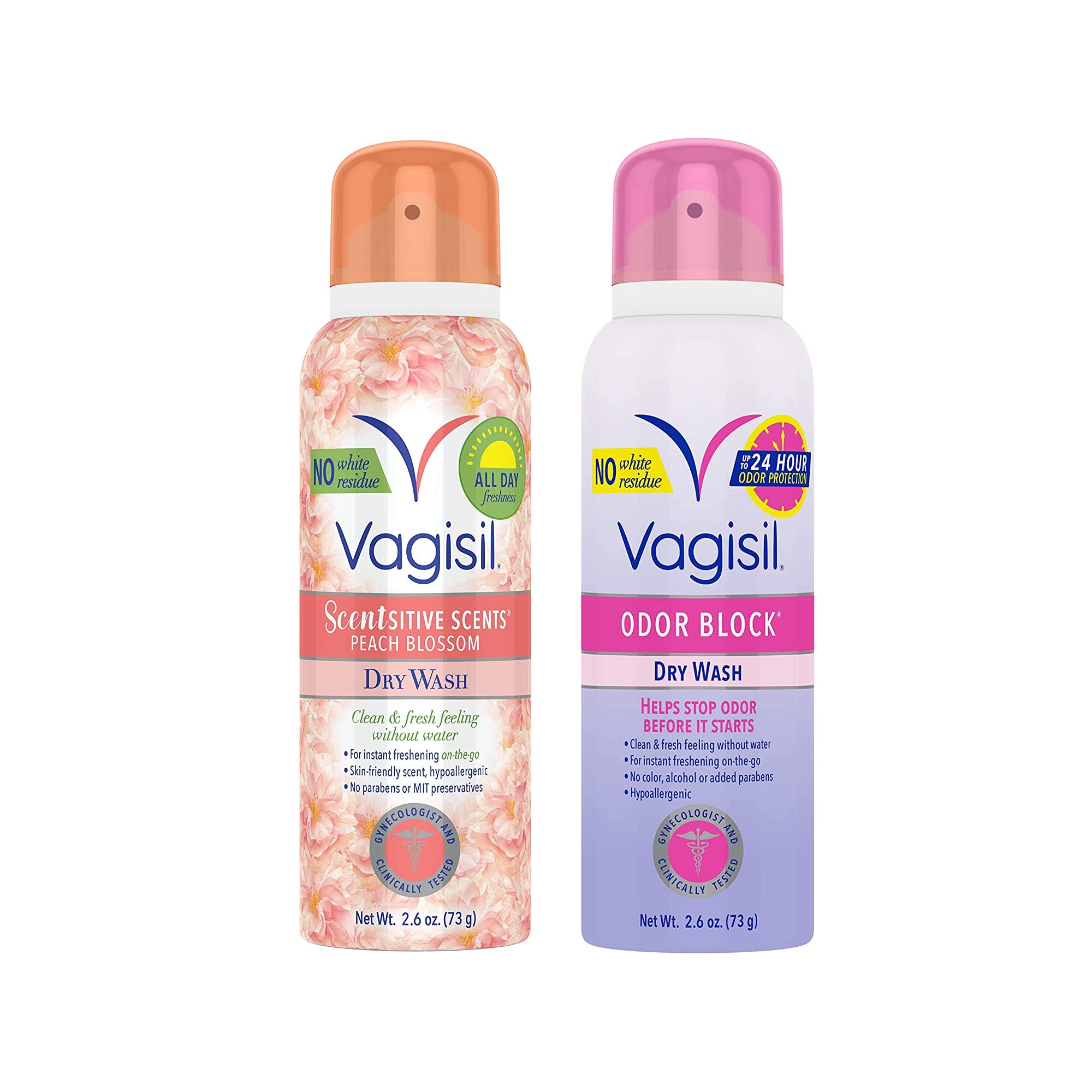 Vagisil Feminine Dry Wash Deodorant Spray for Women, Gynecologist Tested, On The Go Hygiene VagisilAu supplements