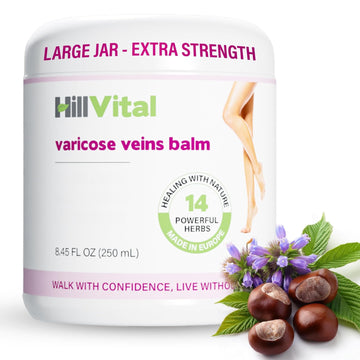 Hill Vital Natural Solutions HillVital Herbal Leg Care Balm with Horse Chestnut – Lightweight Botanical Cream for Daily Skin Care & Massage, Non-Greasy Formula for Legs & Body, 250 ml Hill Vital Natural SolutionsAu supplements
