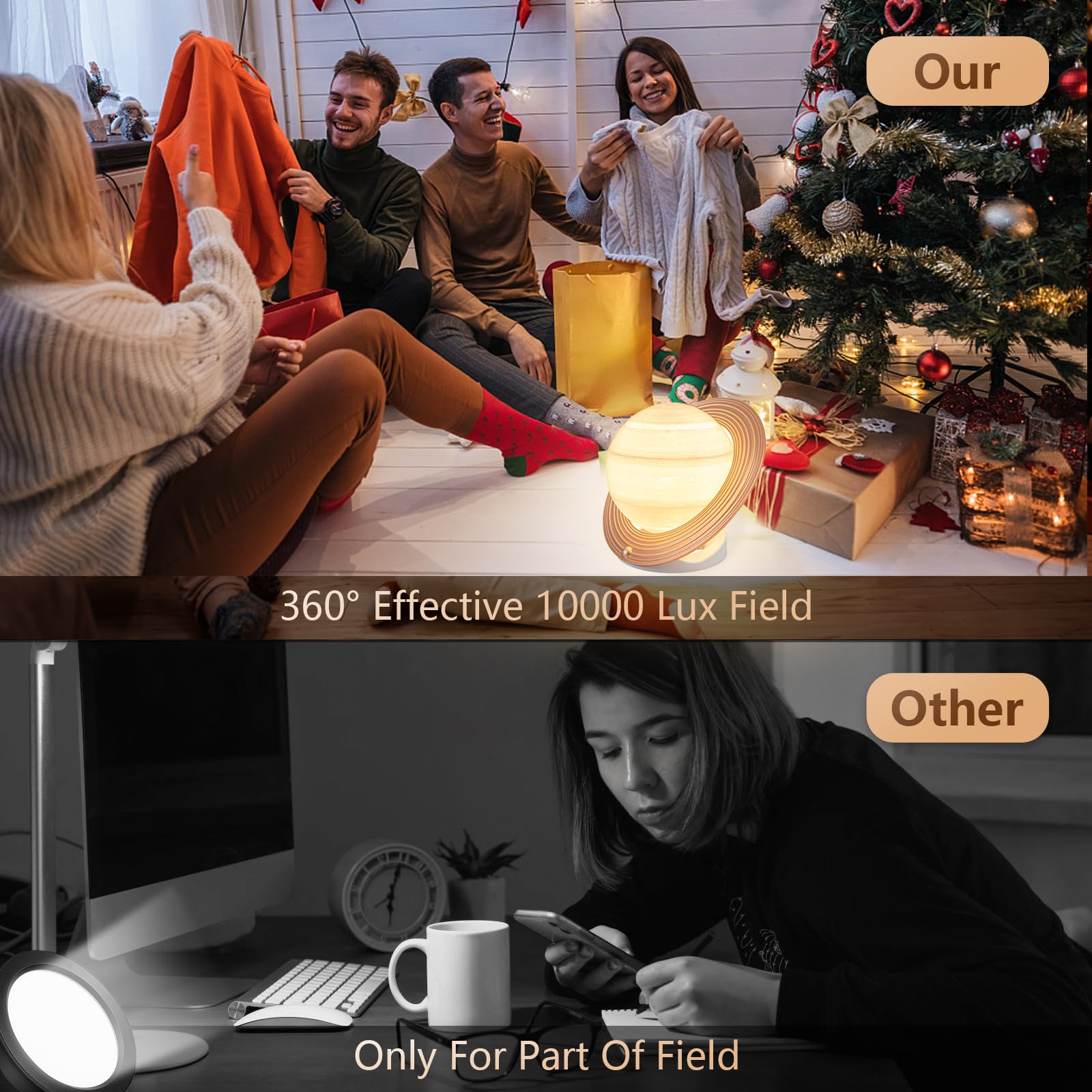 Doraubia Light Therapy Lamp,10000 Lux Sun Lamp with 3 Color Temperatures DoraubiaAu supplements