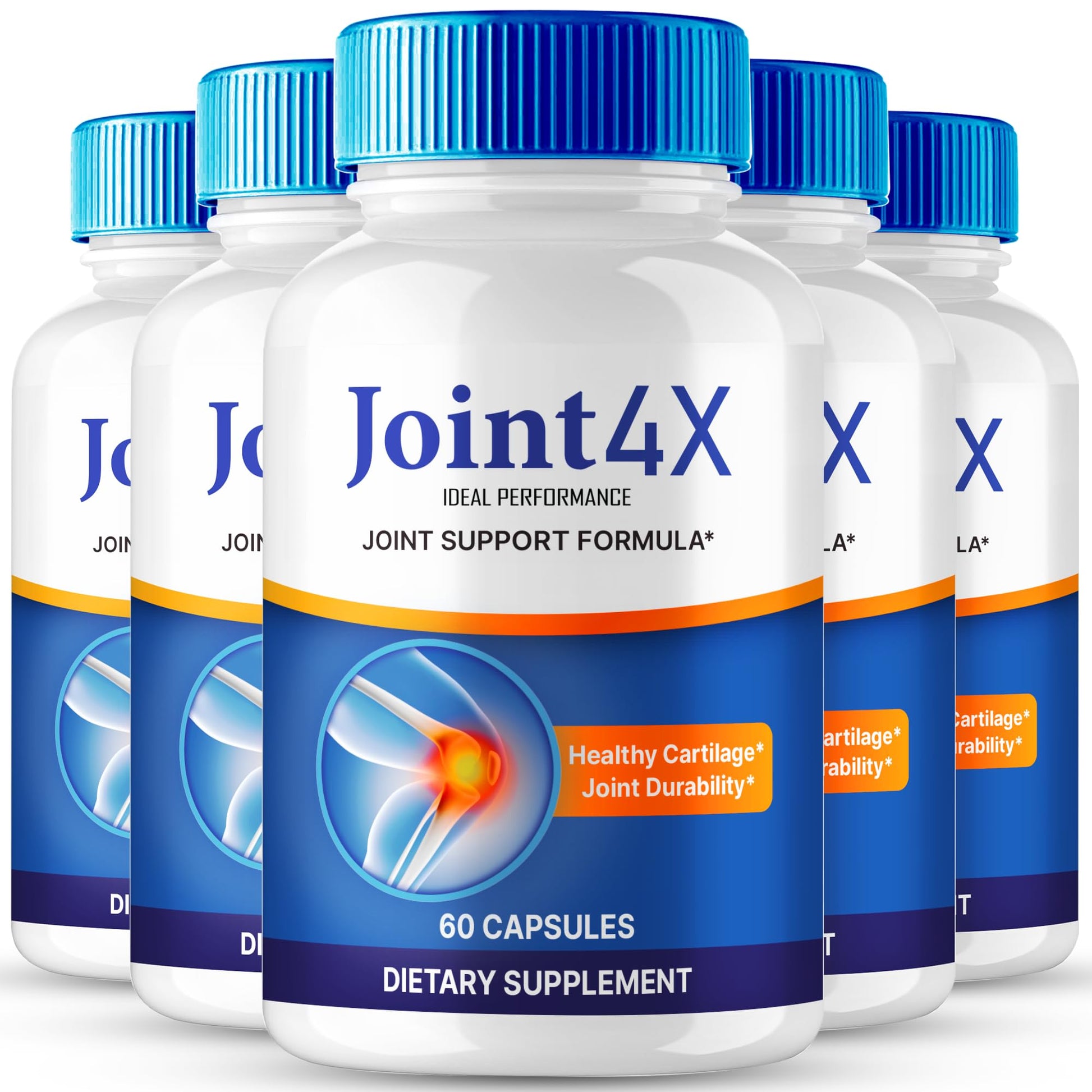 IDEAL PERFORMANCE Joint4X Joint Support Capsules, Official Joint-4X Supplement Pills, All-Natural Formula to Fortify Bones and Bolster Flexibility - Maximum Strength, Joint 4X Pills Reviews (5 Pack) IDEAL PERFORMANCEAu supplements