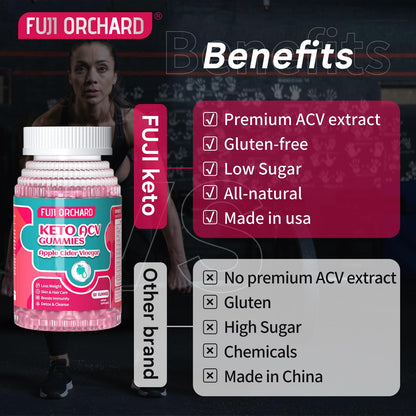 FUJI ORCHARD Keto Acv Gummies, 1500mg Keto Acv Gummies Advanced Weight Loss FUJI ORCHARDUS supplements