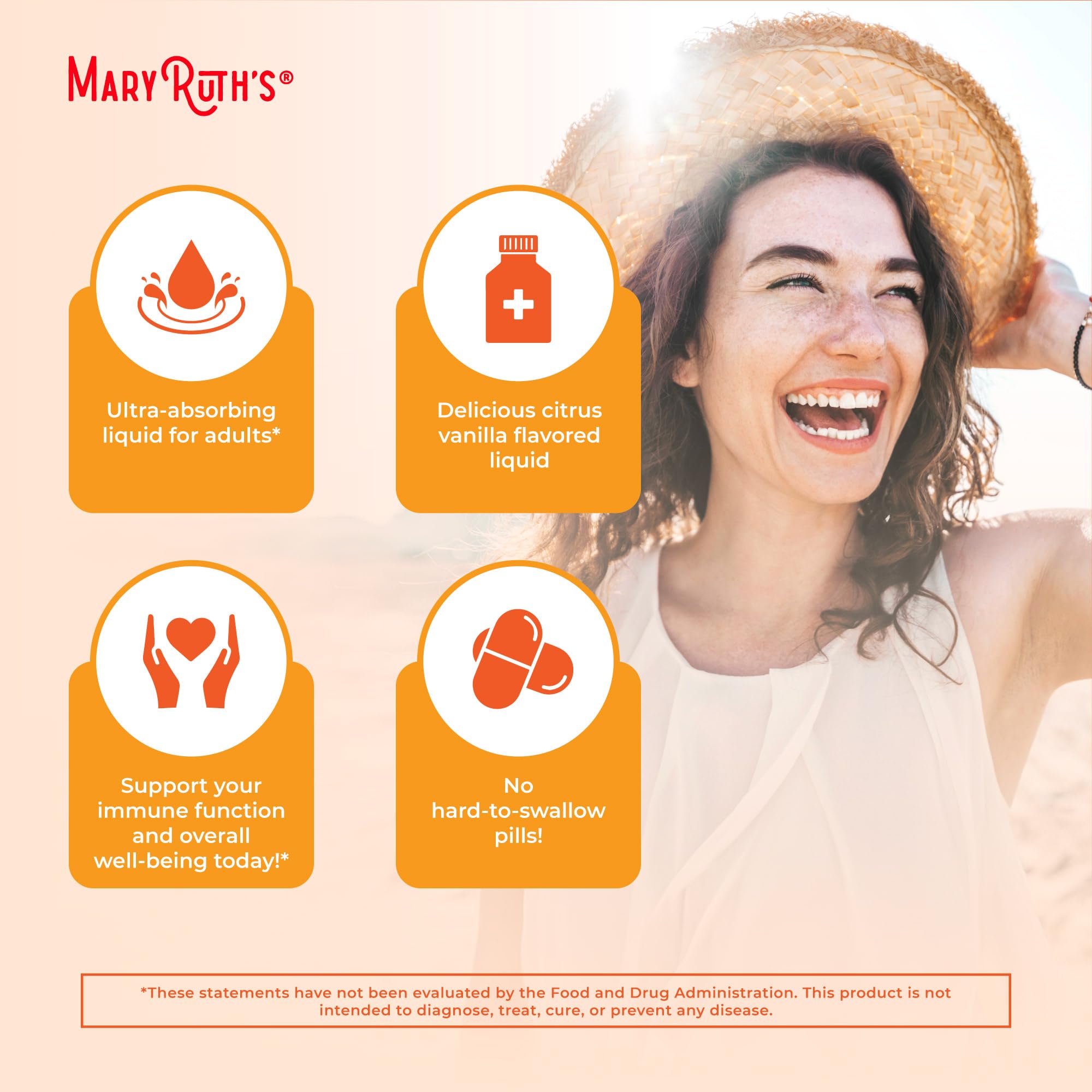 MaryRuth's Megadose Liquid Vitamin C Liposomal | 500 mg Per Serving | Ultra Absorption | Immunity | Antioxidant Support | Collagen Formation | Vegan | Gluten Free | Sugar Free | 7.6 Oz | 30 Servings MARYRUTH'SUS supplements