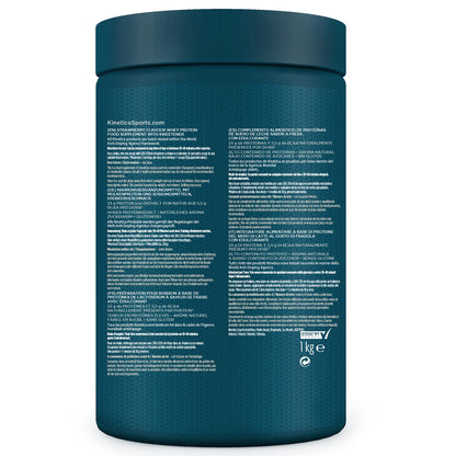 Kinetica Premium Whey Protein Powder | Grass Fed | Strawberry | 1kg | 33 Servings KineticaUS supplements