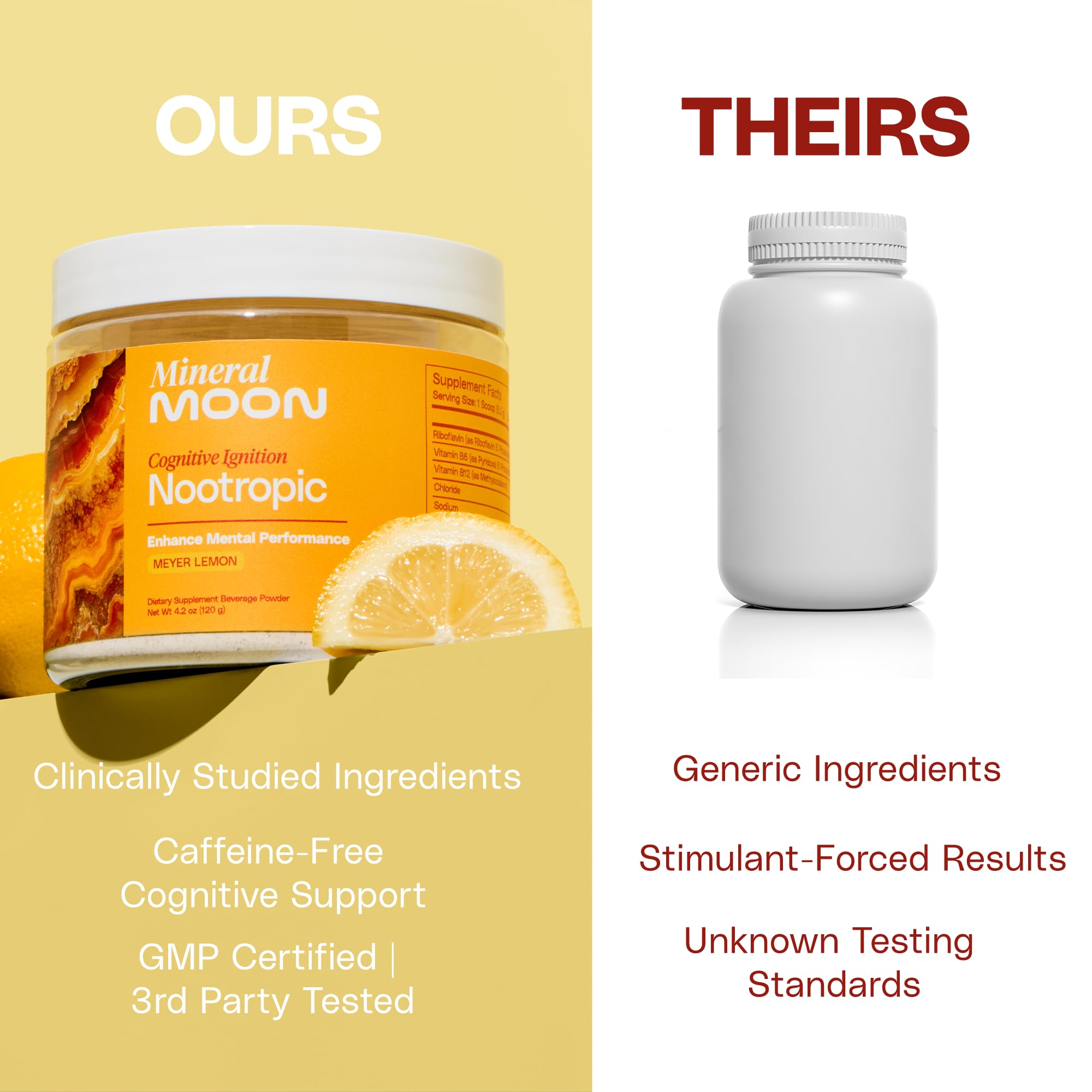 Mineral Moon Premium Cognitive Ignition Nootropic Powder - Brain Supplements For Memory & Focus - Sage Extract, B Vitamins,Cognizine Citicoline& nooLVL - Supports Mental Clarity - No Caffeine or Sugar Mineral MoonAu supplements