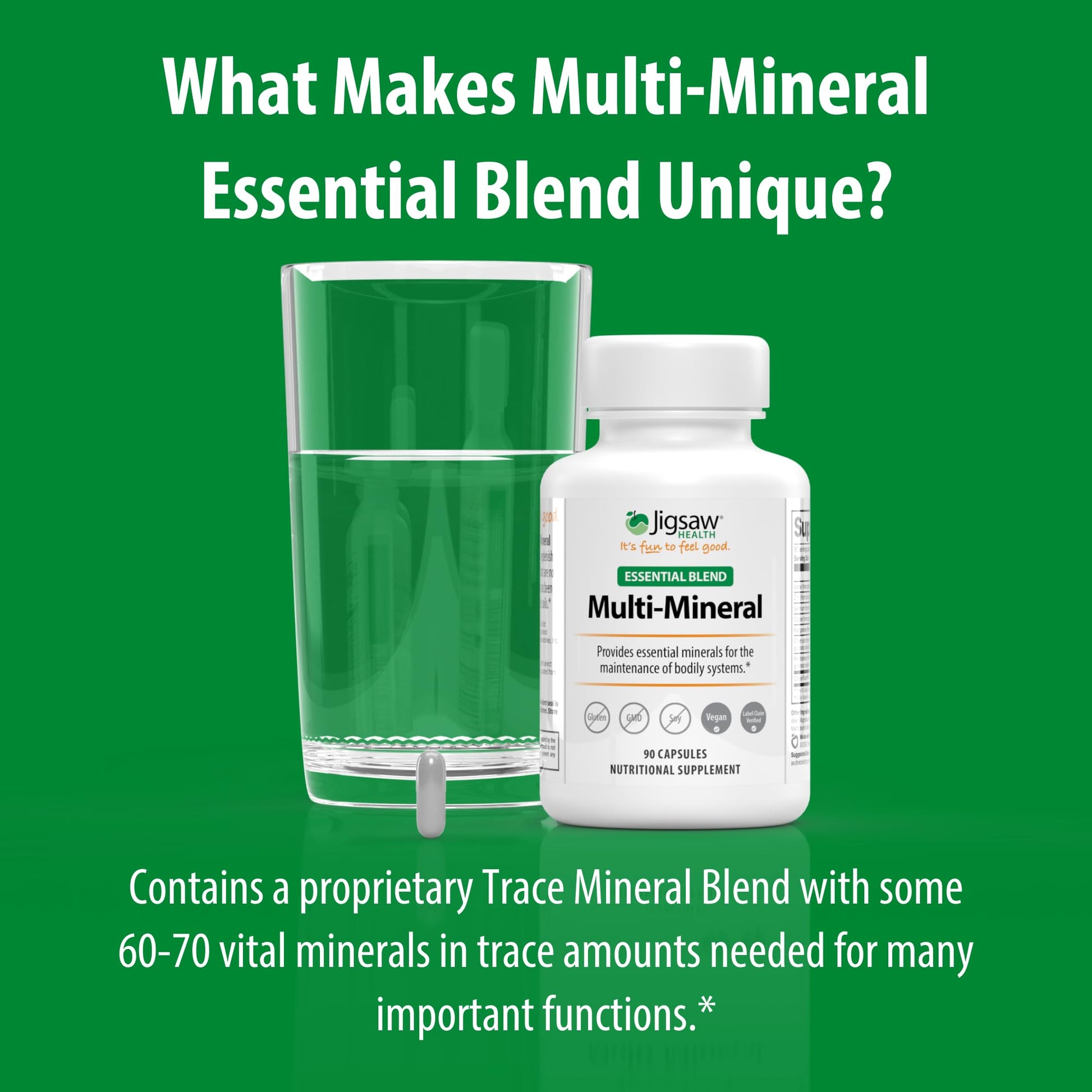 Jigsaw Health Multi-Mineral Essential Blend | 90 Capsules | 90 Servings Jigsaw HealthAu supplements