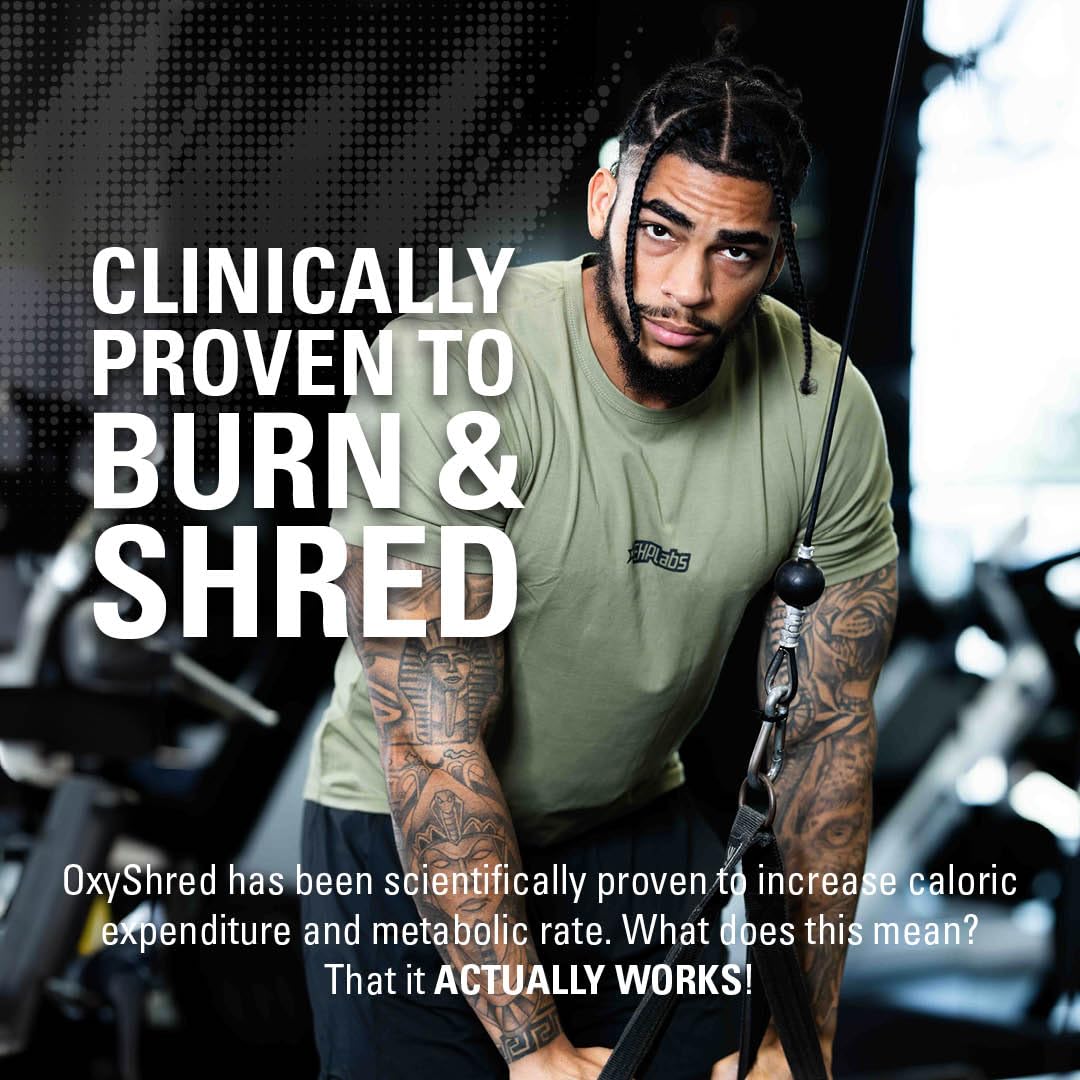 EHPlabs OxyShred Thermogenic Shredding Supplement - Clinically Proven Pre Workout EHP LabsAu supplements