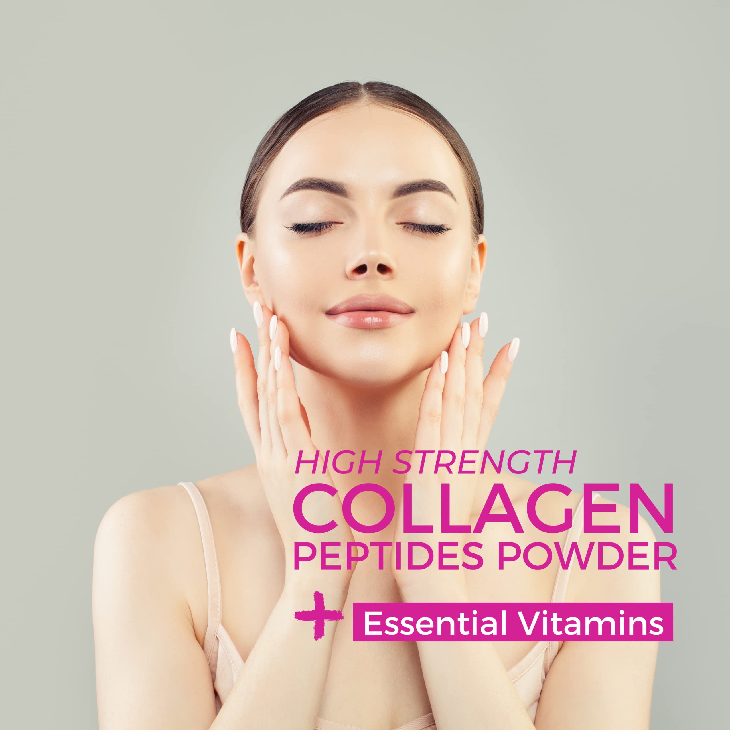 Hydrolysed Marine Collagen Peptides Powder with Hyaluronic Acid, Biotin, Vitamin C & B Vitamins – 10,000mg Collagen nutripactAu supplements