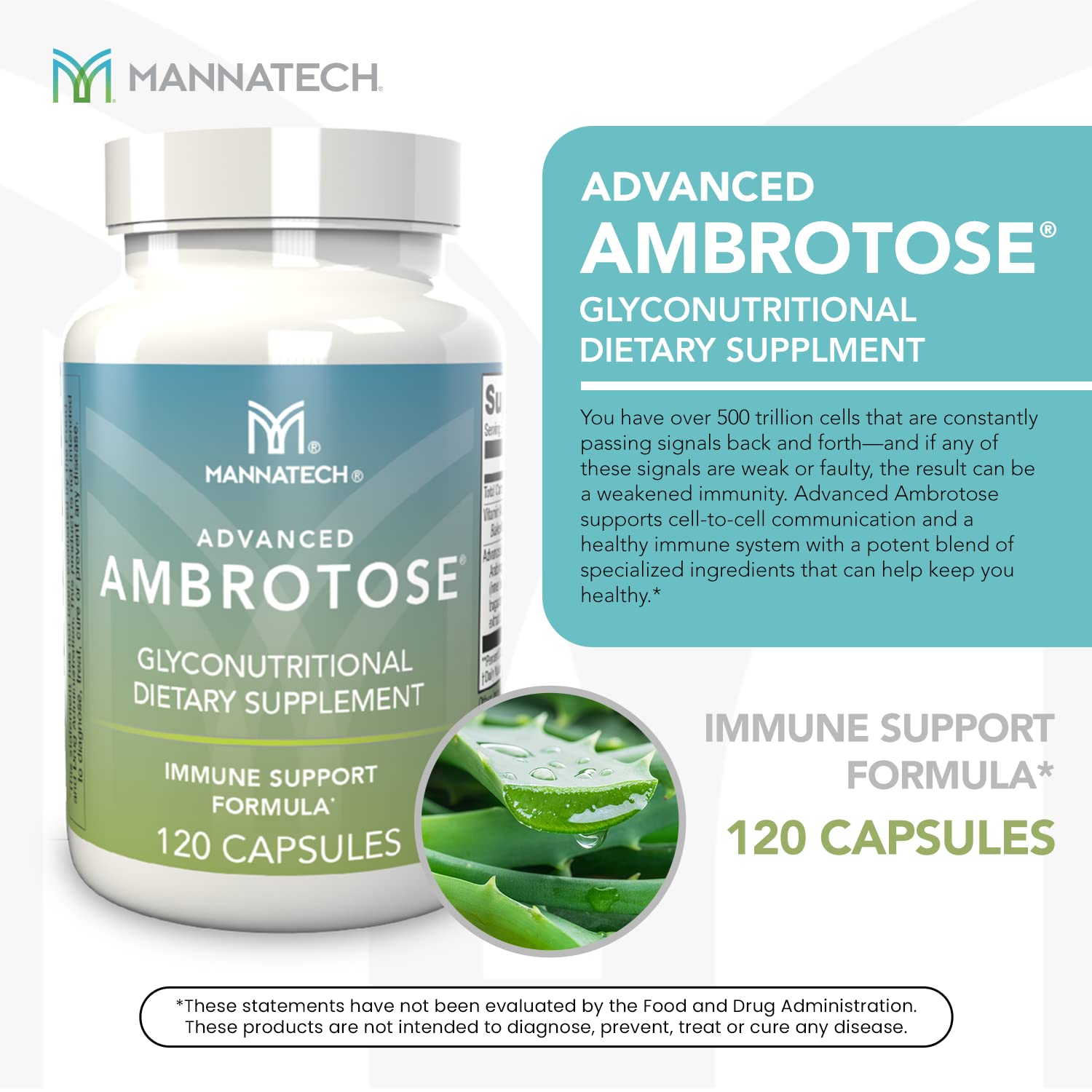 Mannatech Advanced Ambrotose 120 Capsules MannatechAu supplements