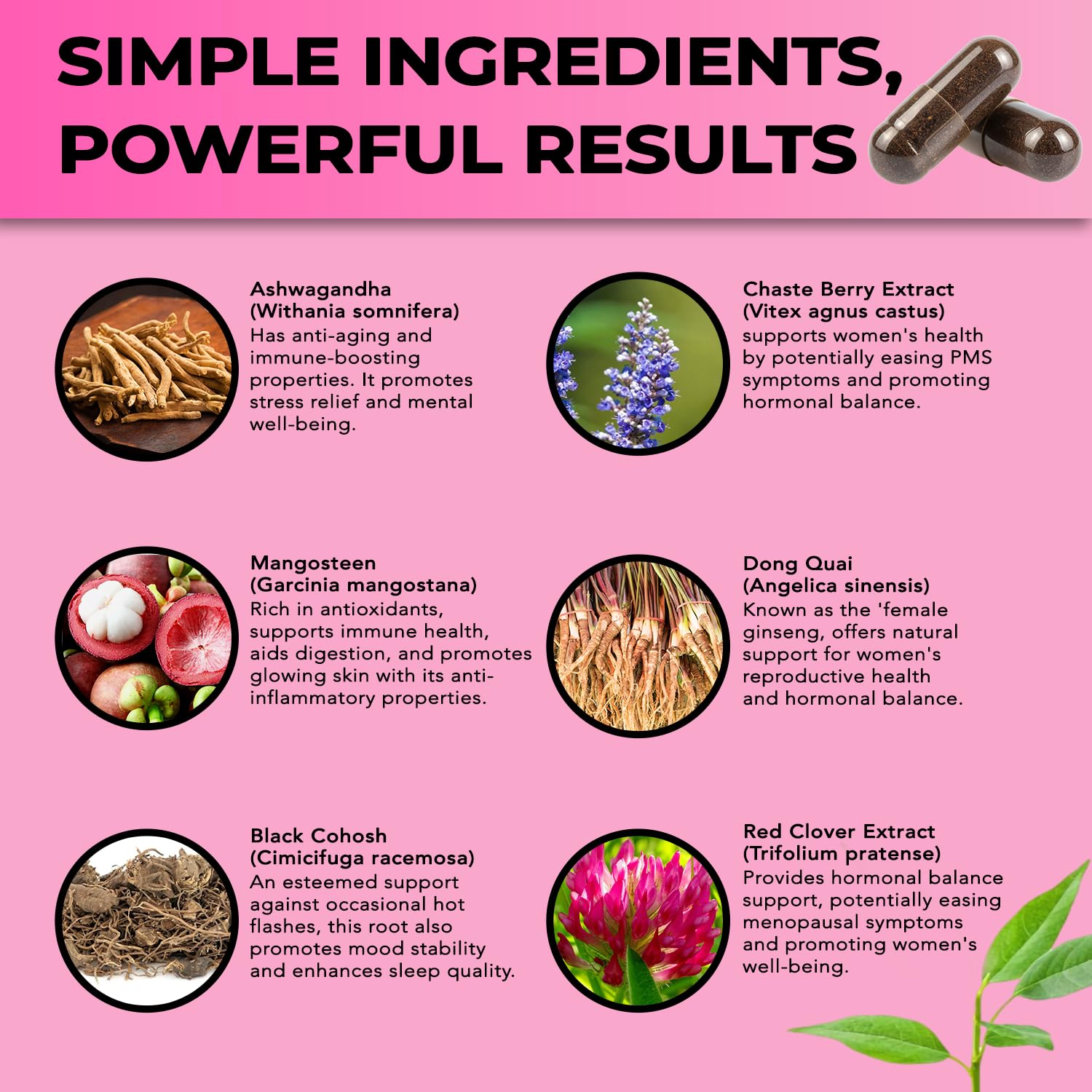 Perimenopause & Menopause Support Supplement for Women – Multi‑Symptom Relief with Black Cohosh & Red Clover Isoflavones | Ashwagandha Adaptogen & Herbal Blend | Hormone Balance Support | 120 Capsules SelecWellAu supplements