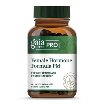 Gaia Herbs Pro Female Hormone Formula PM - Women's Health Supplement for Menopause & Sleep Support - Black Cohosh & St. John's Wort - Vegan, Soy-Free & Gluten-Free - 60 Liquid Phyto-Caps (30 Servings) Gaia Herbs PROAu supplements