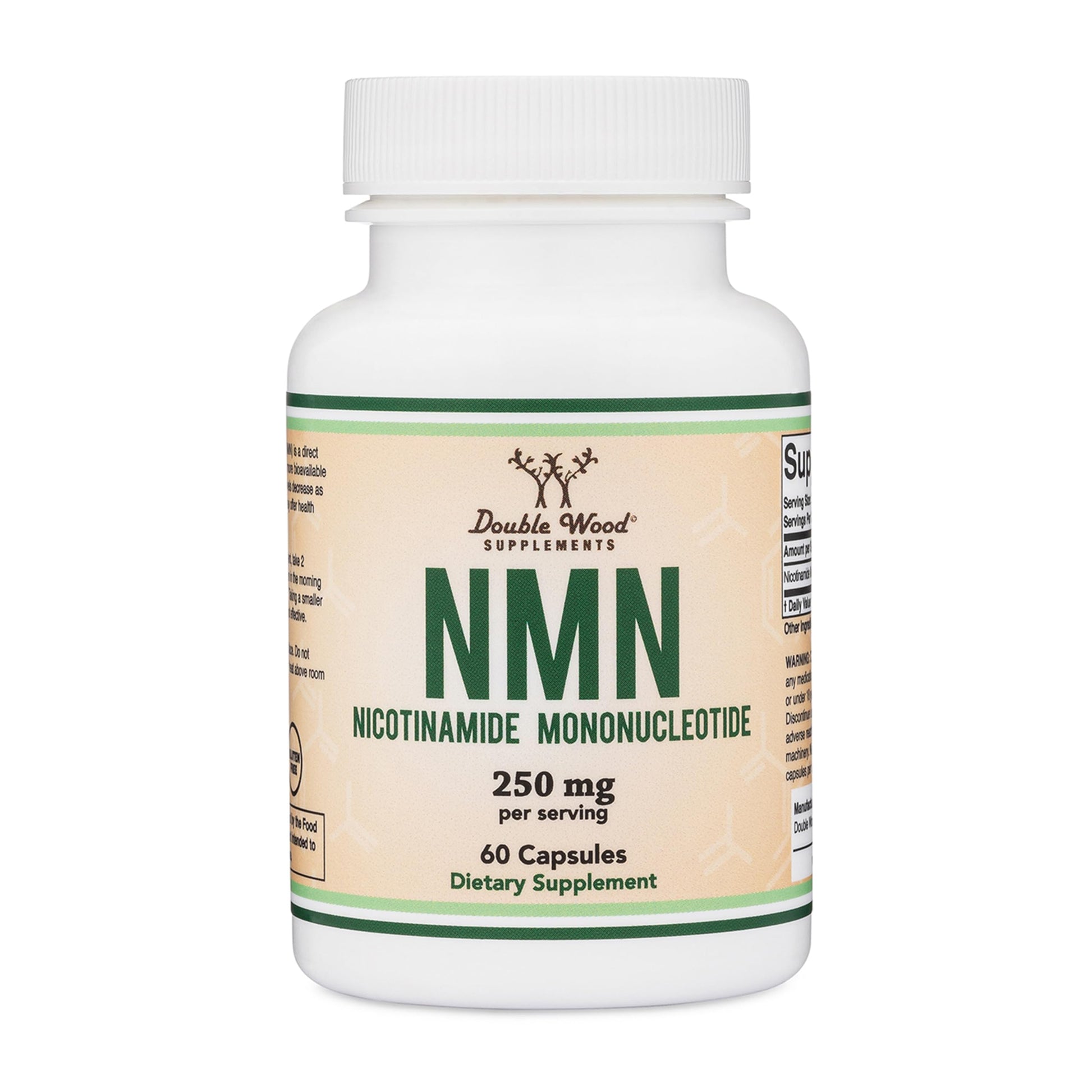 Double Wood Supplements NMN (Nicotinamide Mononucleotide) 250mg, 60 Capsules - 30 Servings, Gluten Free Double Wood SupplementsAu supplements