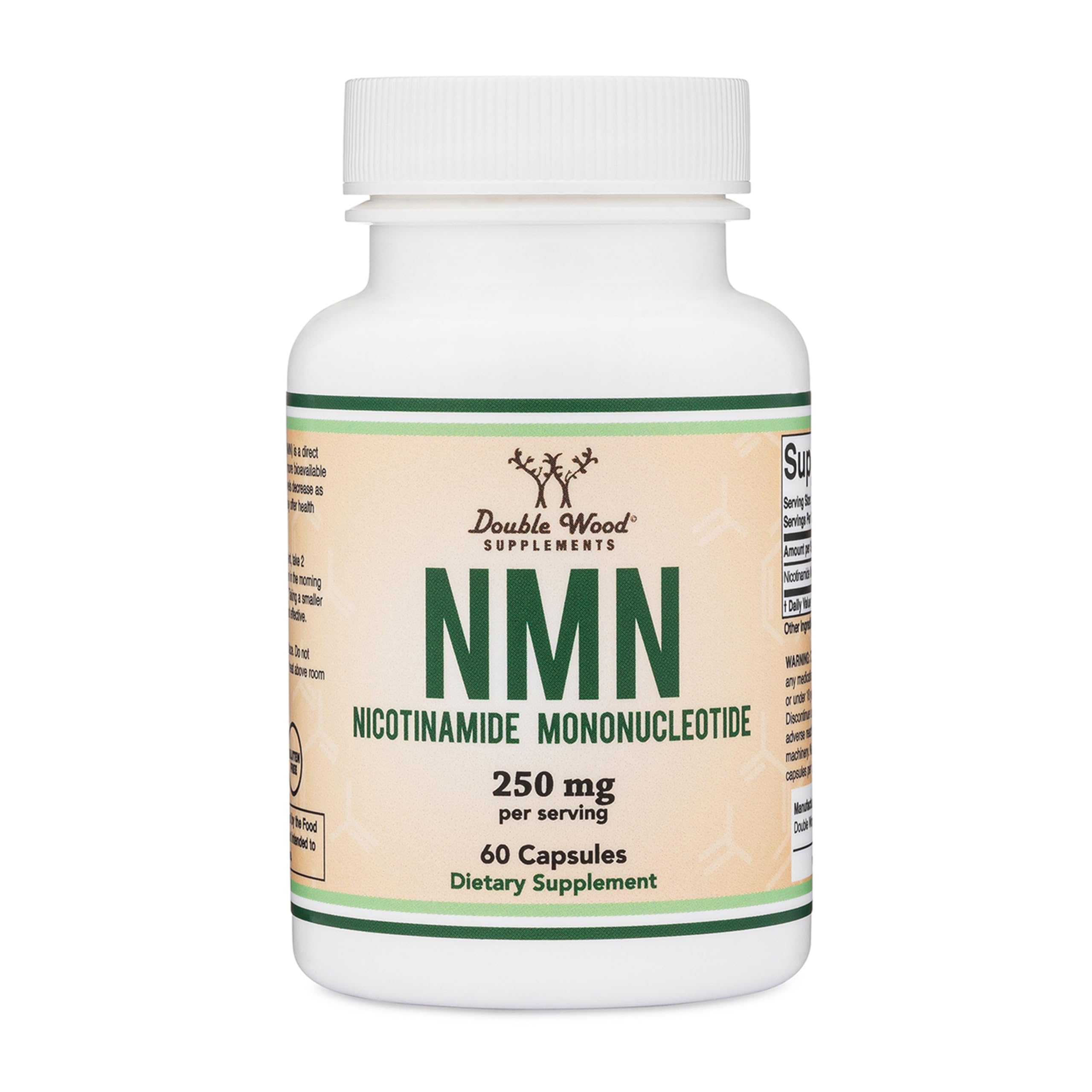 Double Wood Supplements NMN (Nicotinamide Mononucleotide) 250mg, 60 Capsules - 30 Servings, Gluten Free Double Wood SupplementsAu supplements