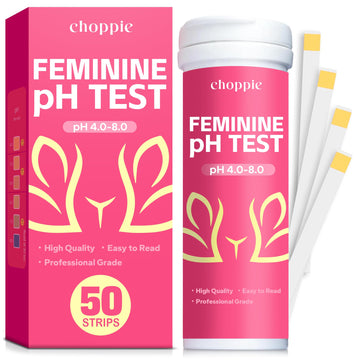Choppie Vaginal Health pH Test Strips (50 Strips), pH Balance Test Strips for Women, Vaginal pH Test Strips ChoppieAu supplements