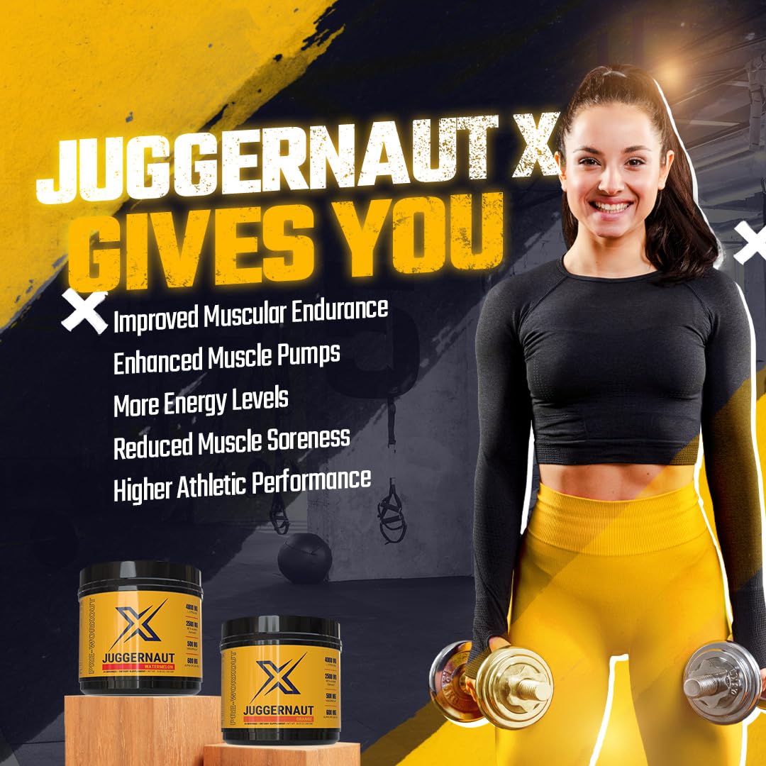 Juggernaut X Pre-Workout Supplement (Watermelon) - Boosts Strength, Endurance, Focus Infinite LabsAu supplements