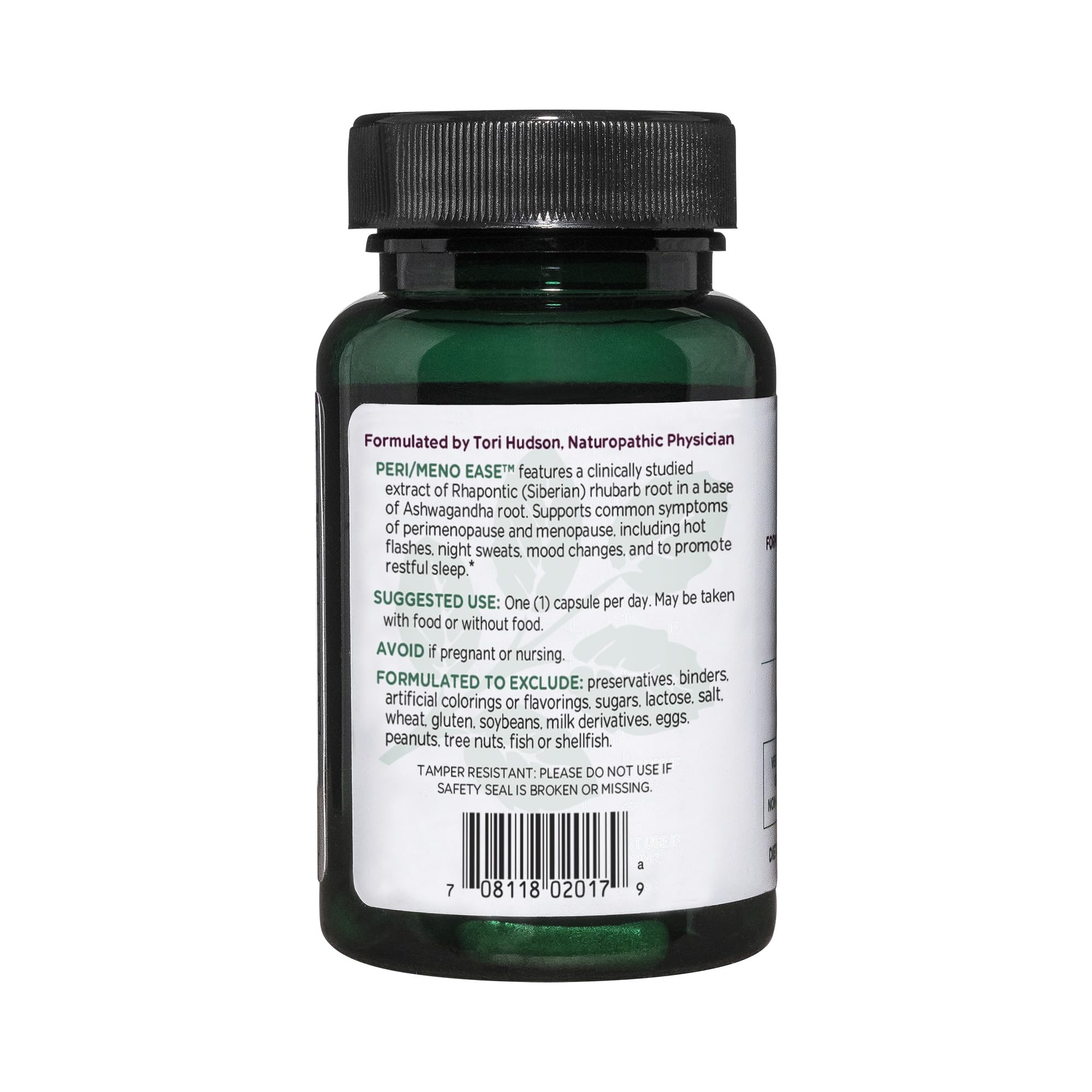 Vitanica Peri/Meno Ease - for Perimenopause and Menopause Symptoms - Hot Flash Relief with Clinically Studied Siberian Rhubarb Extract - Supports Sleep and Stress with Ashwagandha - Vegan - 30 Caps VitanicaAu supplements