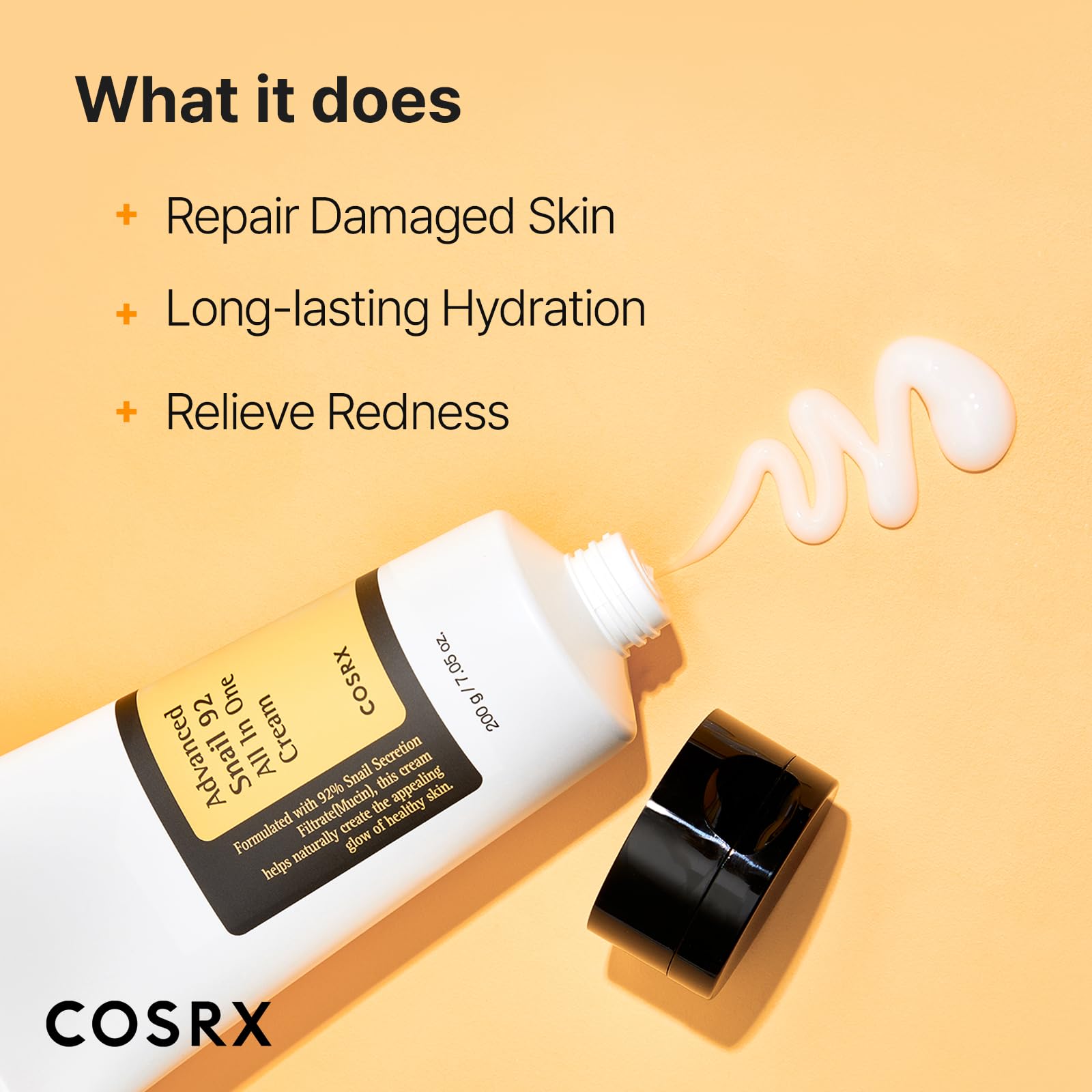 COSRX Snail Mucin 92% Moisturizer, Daily Repair Face Gel Cream for Dry, Sensitive Skin COSRXAu supplements