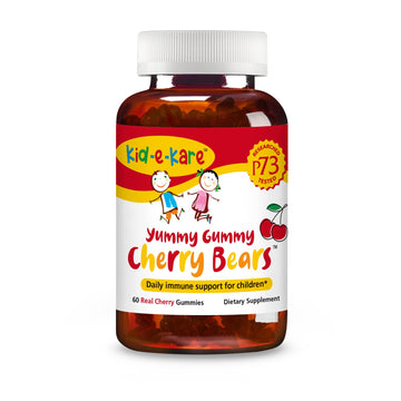 NORTH AMERICAN HERB & SPICE kid-e-kare Yummy Gummy Cherry Bears - 60 Real Cherry Gummies - Daily Immune Support for Children - With P73 Oreganol & Black Seed Oil - Non-GMO - 30 Servings NORTH AMERICAN HERB & SPICEAu supplements