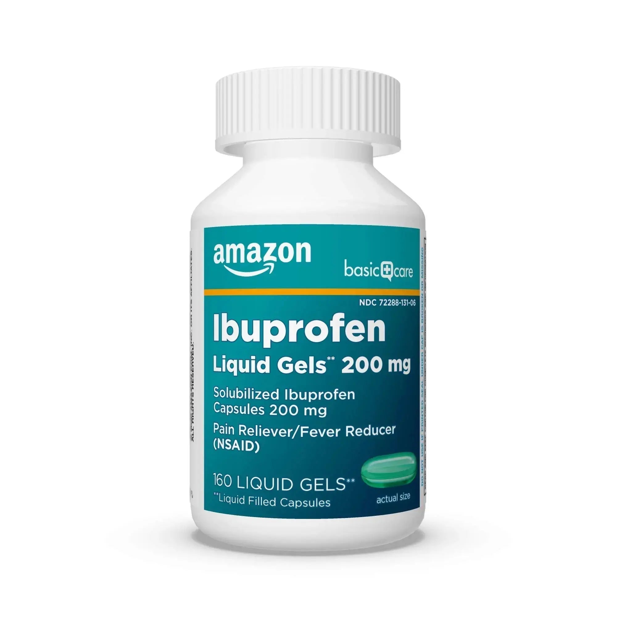 Basic Care Ibuprofen Liquid Gels, 160 Count Amazon Basic CareAu supplements