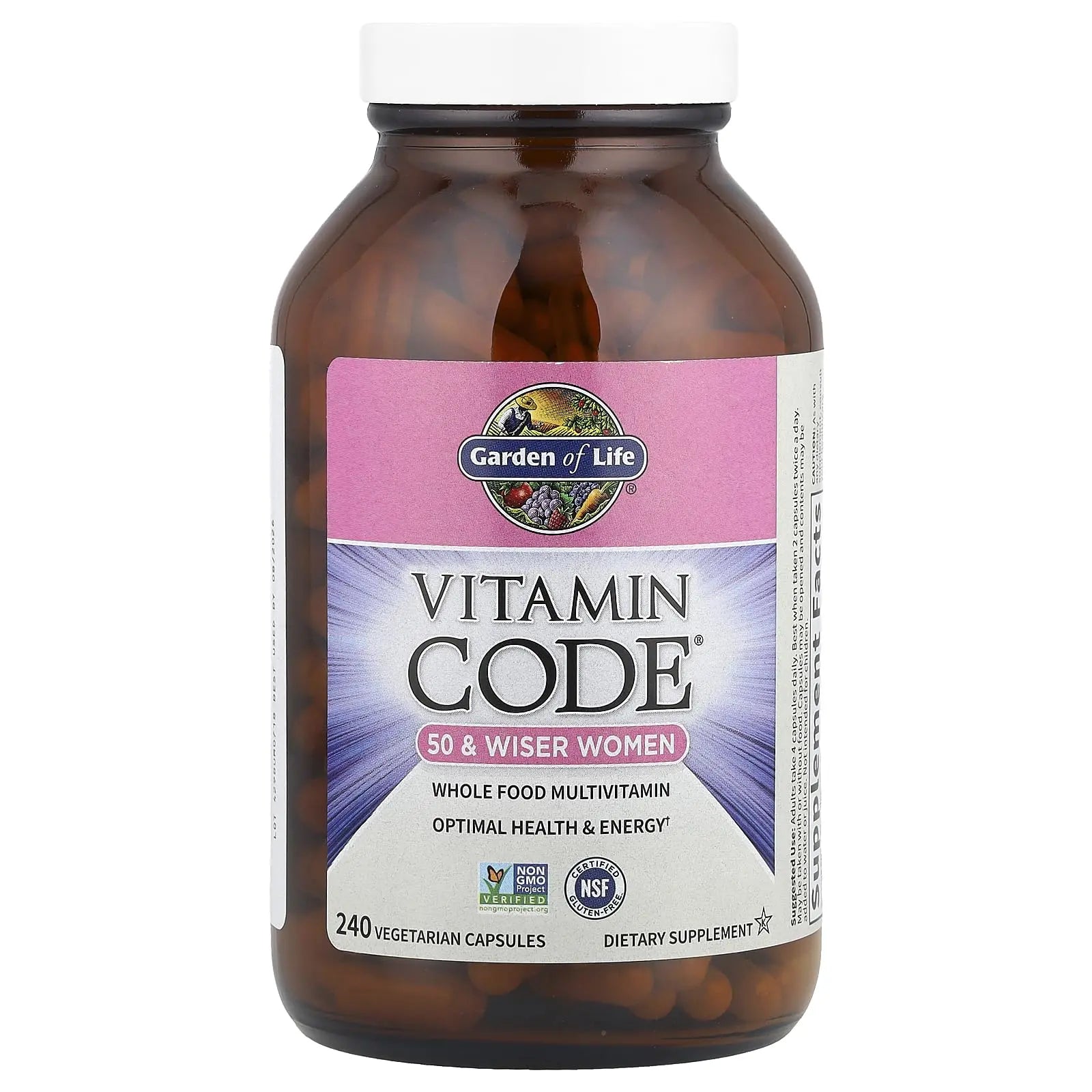 Garden of Life Vitamin Code Multivitamin for Women 50 & Over, B Vitamins, A, C, D3, E & K, CoQ10, Probiotics & Enzymes Garden of LifeAu supplements