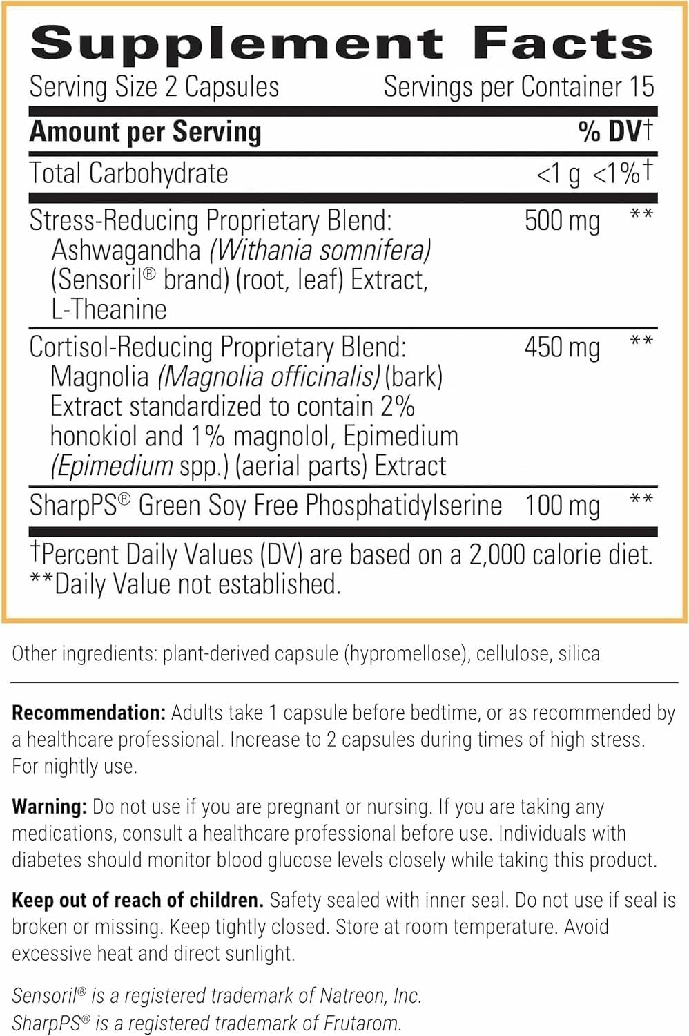 Integrative Therapeutics Cortisol Manager Allergen Free - Adrenal Health Support Supplement for Healthy Stress Response* - Vegan, Non-Dairy & Gluten-Free - 30 Capsules (15 Servings) Integrative TherapeuticsAu supplements