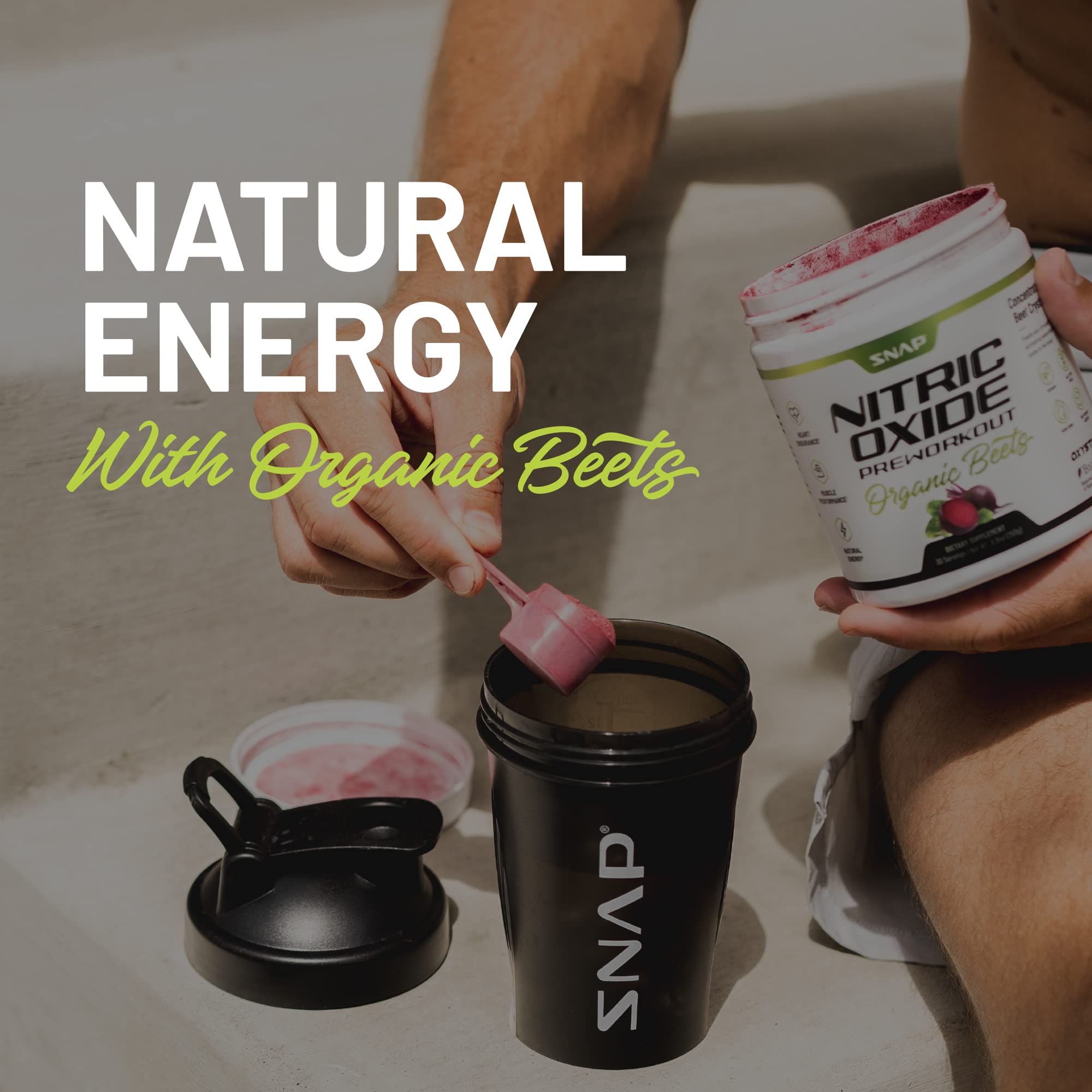 Snap Supplements Preworkout Beet Root Powder, Nitric Oxide Pre Workout with Organic Snap SupplementsAu supplements