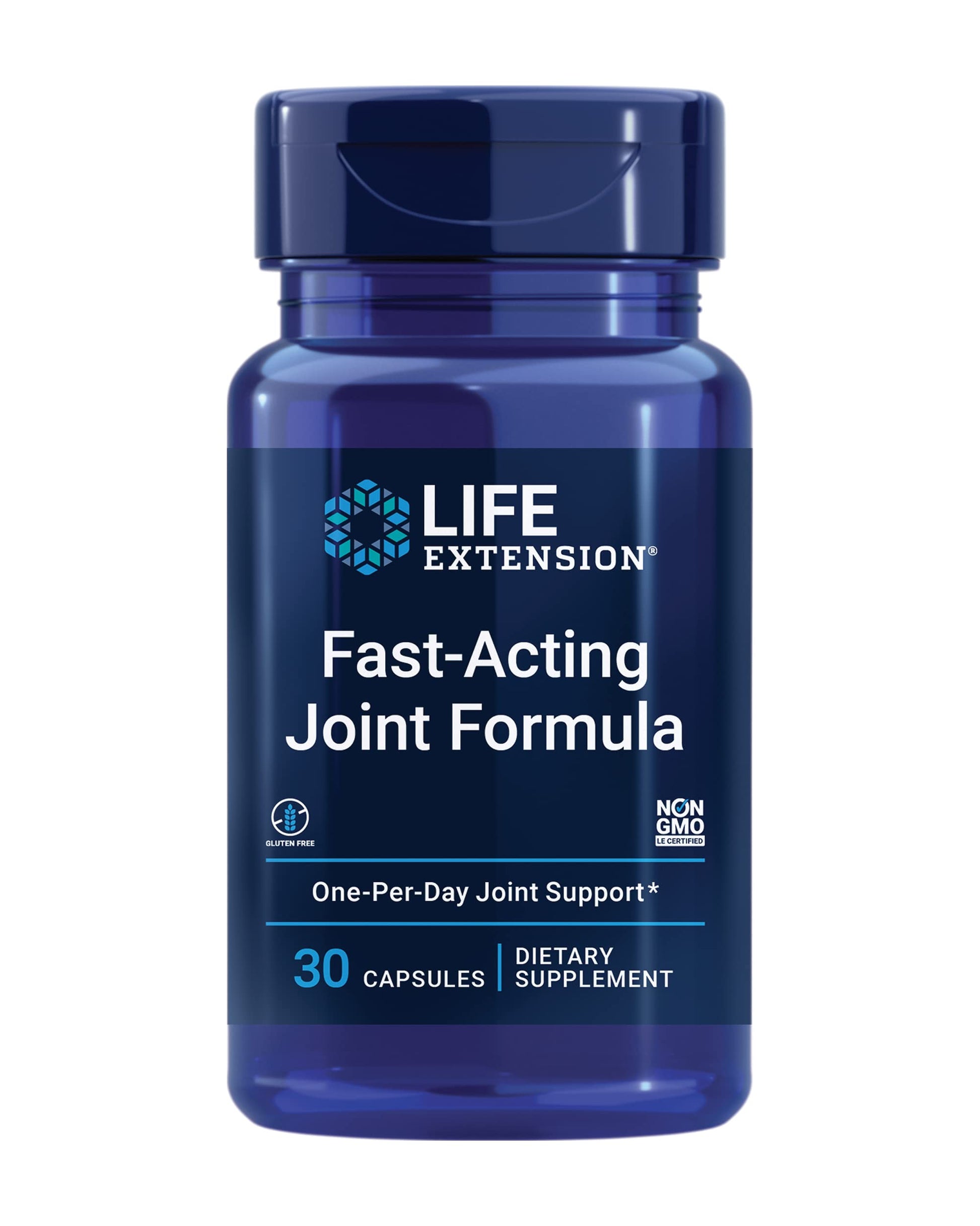 Life Extension Fast-Acting Joint Formula, Keratin, Korean Angelica, hyaluronic Acid, Joint discomfort Relief, Non-GMO, Gluten-Free, 30 Capsules Life ExtensionAu supplements