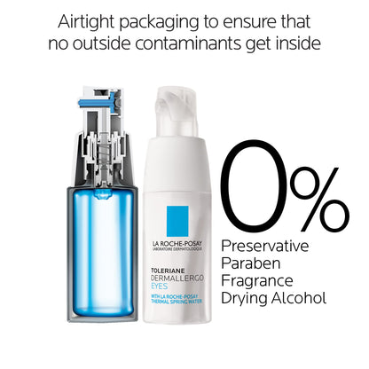 La Roche-Posay Toleriane Dermallergo Eye Cream Soothing Repair Moisturizer, Soothes and Comforts Sensitive Skin La Roche-PosayUS supplements