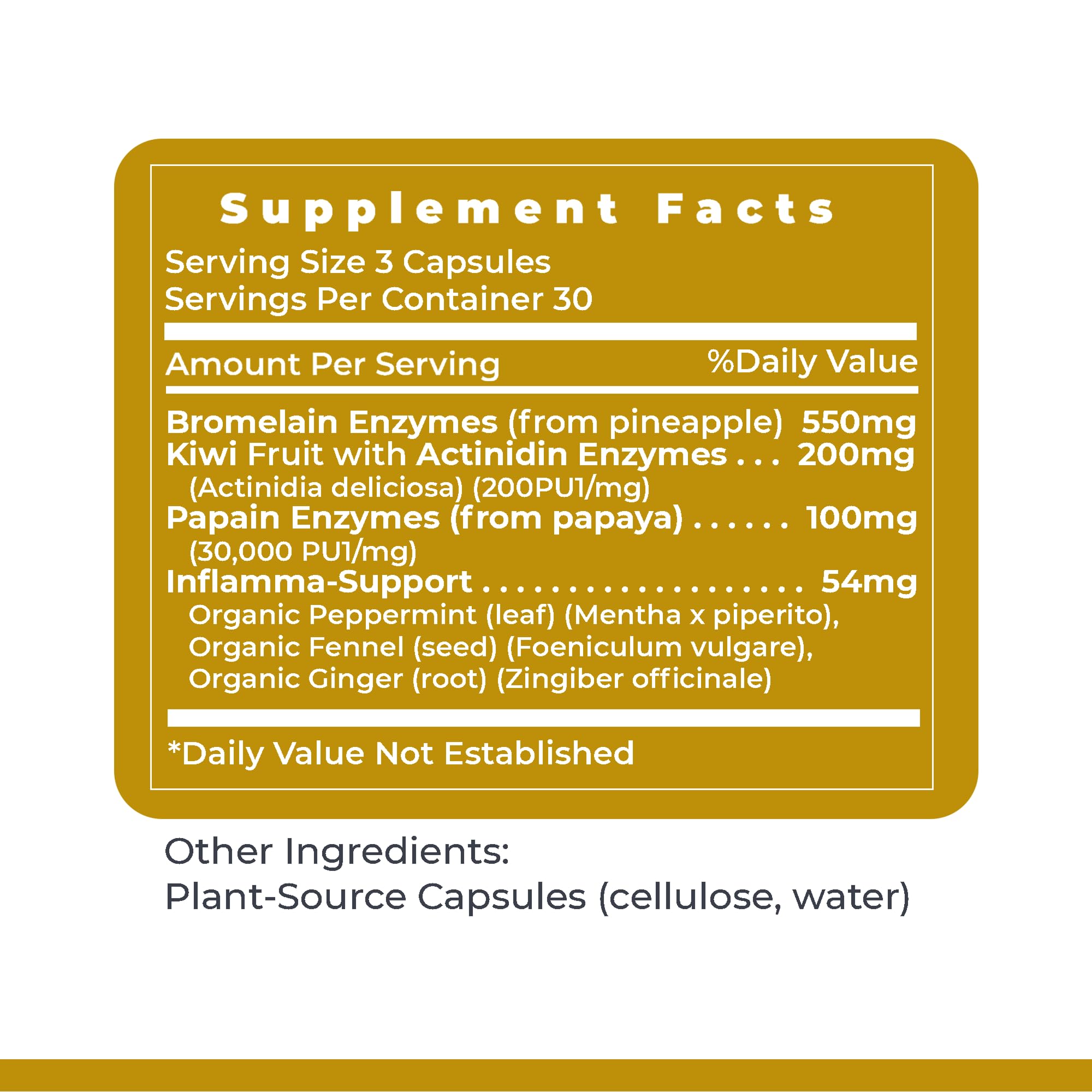 Premier Research Labs Inflammacidin - Digestive Enzymes, Papain from Papaya, and Bromelain Enzymes for Digestion, Plant Enzymes for Women & Men, Vegan Friendly - 90 Vegetarian Capsules Premier Research LabsAu supplements