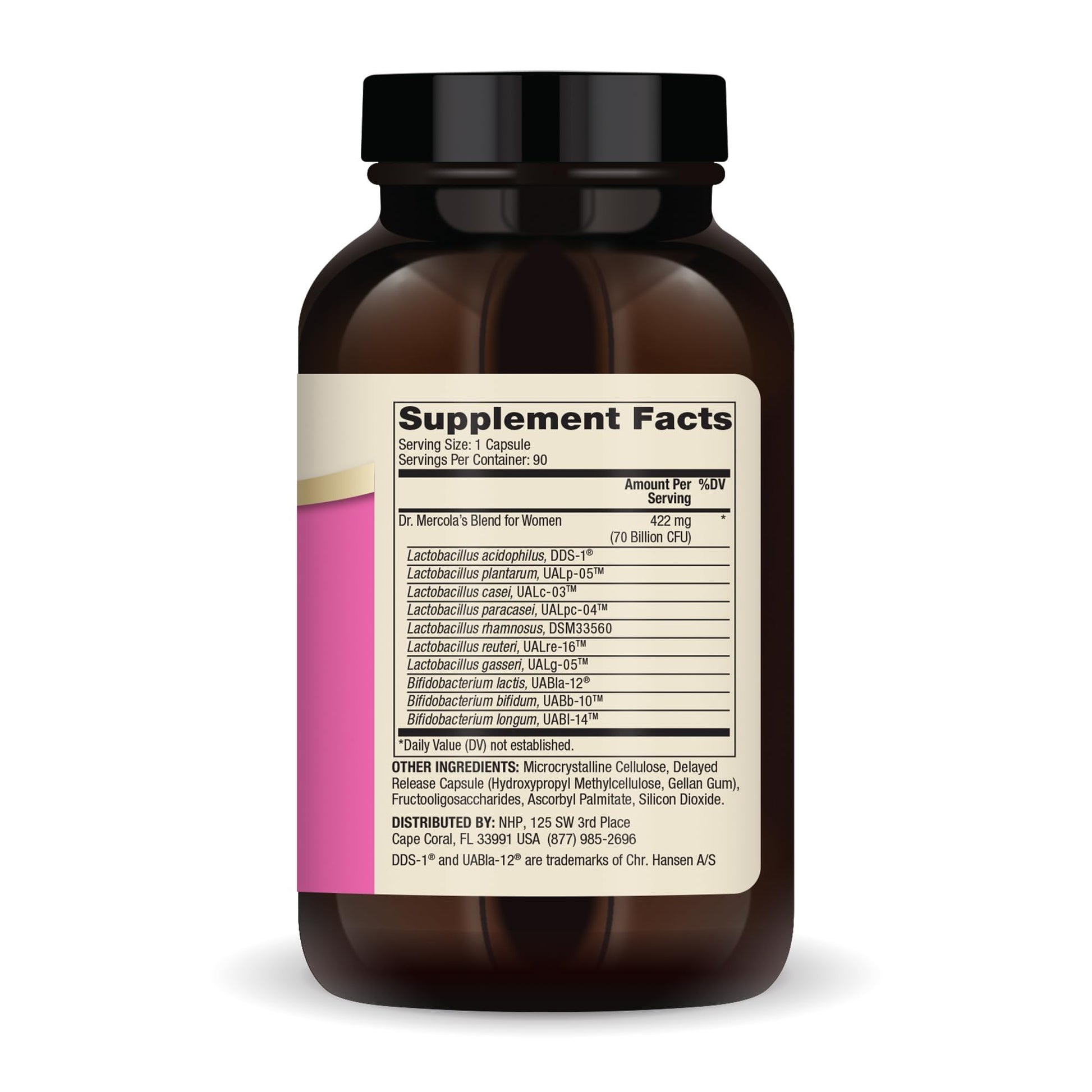Dr. Mercola Complete Probiotics for Women - Supports Gut, Vaginal & Immune Health - Contains Lactobacillus Strains - Non-GMO, Gluten-Free & Soy-Free - 90 Capsules (90 Servings) Dr. MercolaAu supplements
