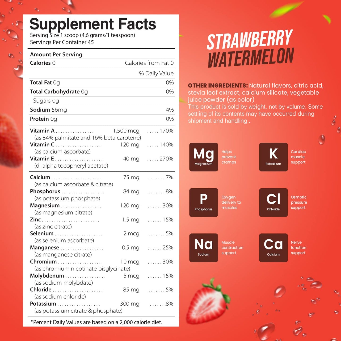 Electrolyte Powder - Refreshing Workout Recovery Electrolytes, Sugar Free, Gluten Free Pride Naturals, IncUS supplements