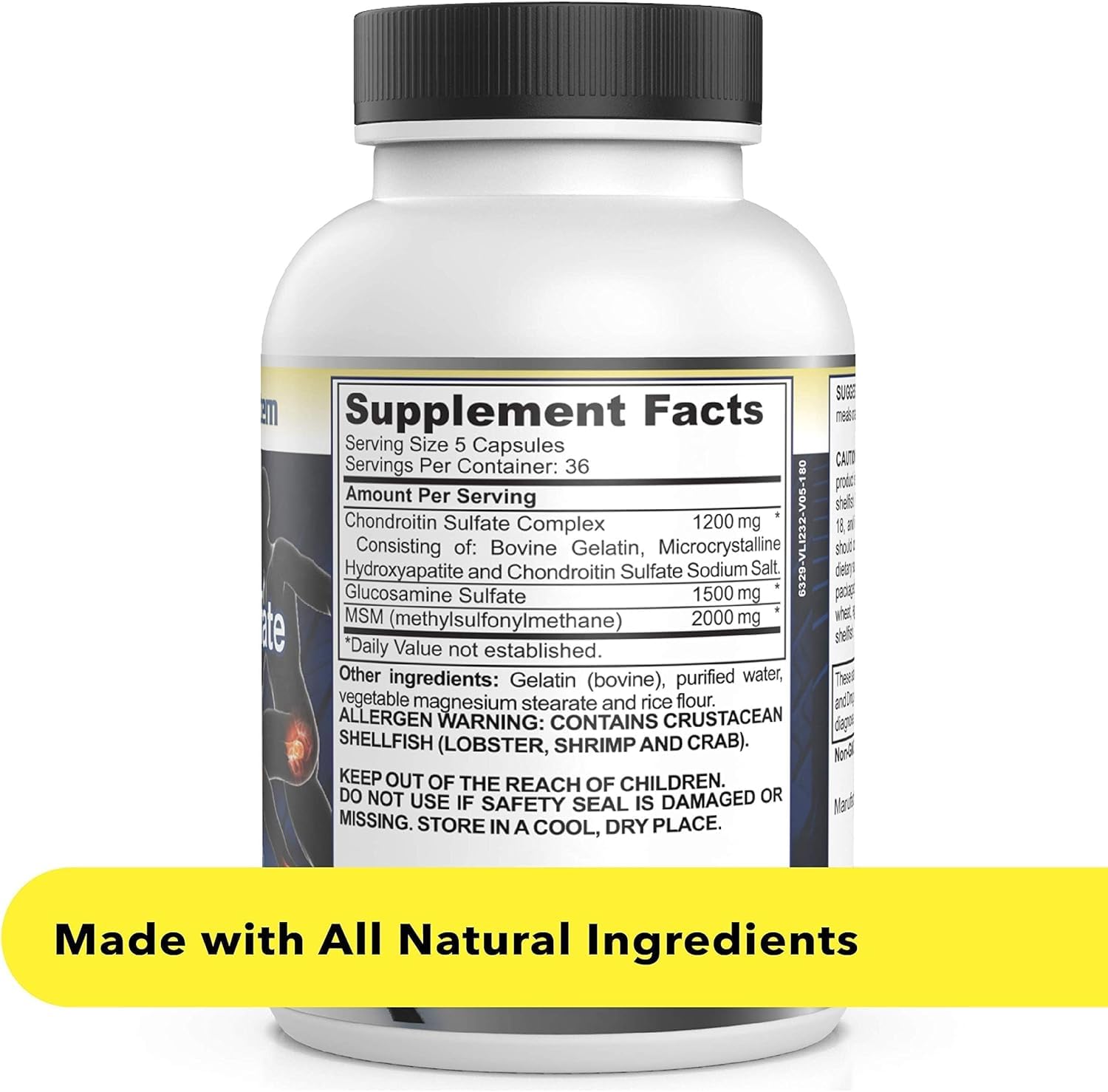 Healthy Joints System Glucosamine Chondroitin MSM Supplement for Joint & Bone Health - 120 Capsules | Joint Support & Discomfort Relief for Back, Knees, Hands Healthy Joints SystemAu supplements