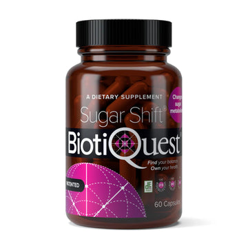 BiotiQuest Sugar Shift Probiotic | Helps Decrease Sugar & Carb Cravings and Supports Digestive Balance | 22 Billion CFU | Non-GMO, Gluten-Free, & Vegan | 60 Servings BiotiQuestAu supplements