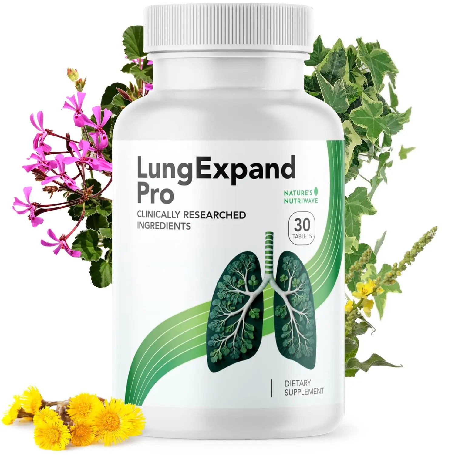 Nature’s NutriWave LungExpand Pro – Natural Daily Wellness for Overall Support – Made in USA, Non-GMO – Easy to Take – GMP Certified – 30 Tablets, 1 Month Supply Nature’s NutriWaveAu supplements