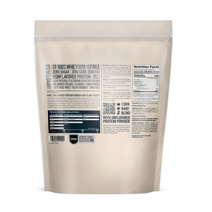 Isopure Unflavored Protein, Whey Isolate, 25g Protein, Zero Carb & Keto Friendly IsopureUS supplements
