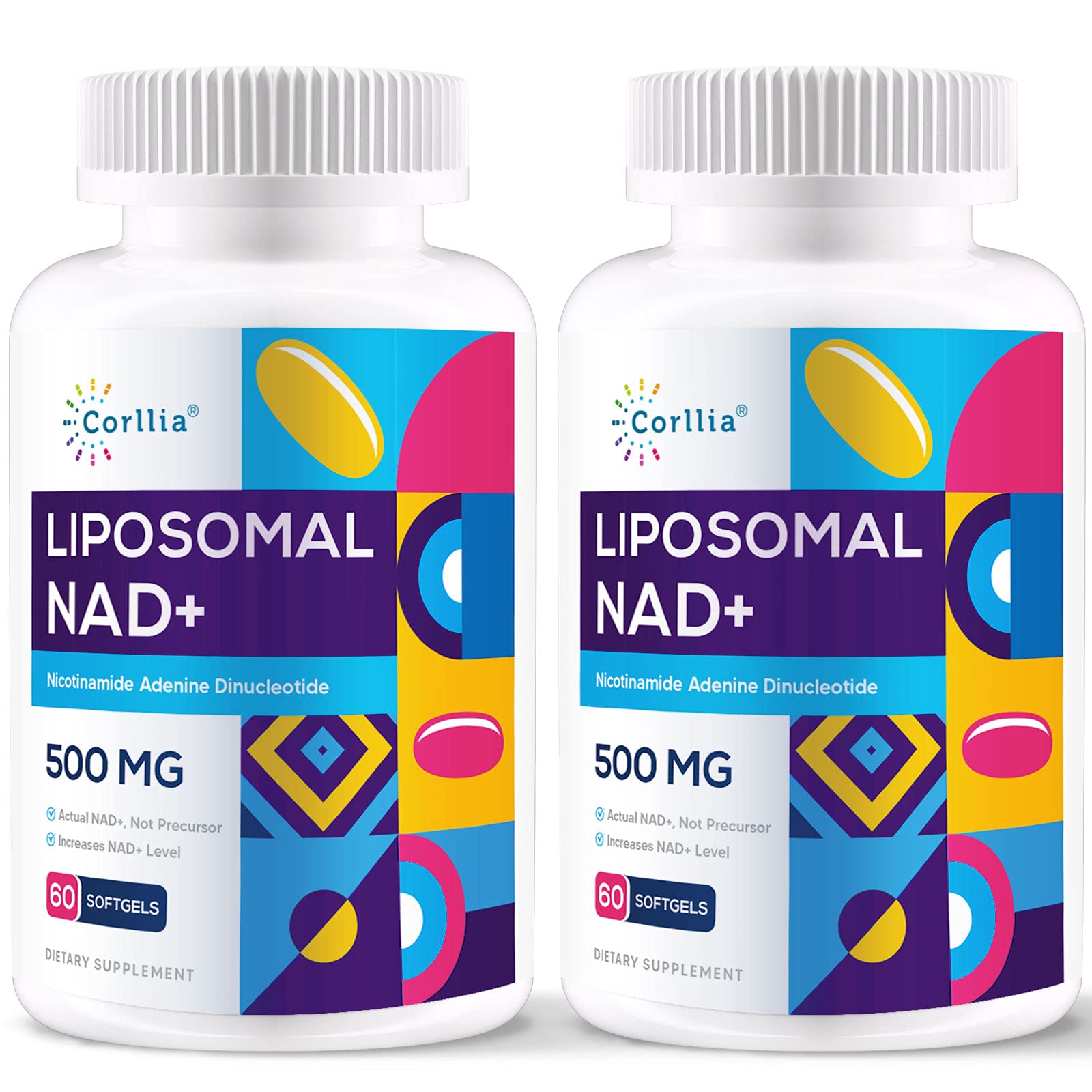 Liposomal NAD+ 500mg with TMG 250mg Softgels, Nicotinamide Riboside Alternative, Actual NAD+ Supplement, 120 Servings CorlliaAu supplements