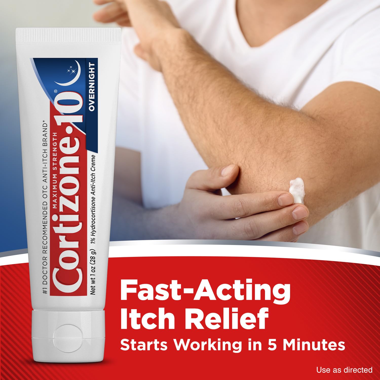 Cortizone-10 Maximum Strength Overnight Itch Relief Cream, 1% Hydrocortisone, Fast-Acting, Lavender Scented Anti-Itch Cream for Bug Bites, Rash, Eczema, Psoriasis, Poison Ivy, Oak, Sumac, 1 oz Cortizone 10Au supplements