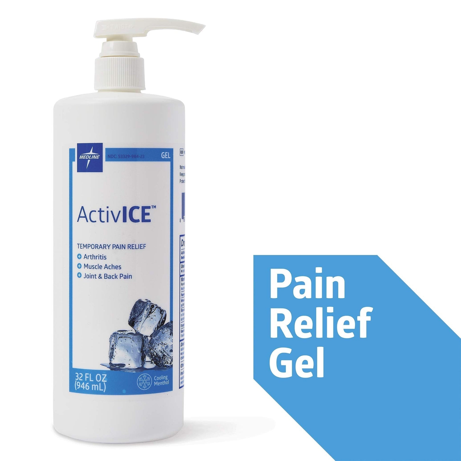 Medline ActivICE Topical Pain Reliever 32 oz MedlineAu supplements