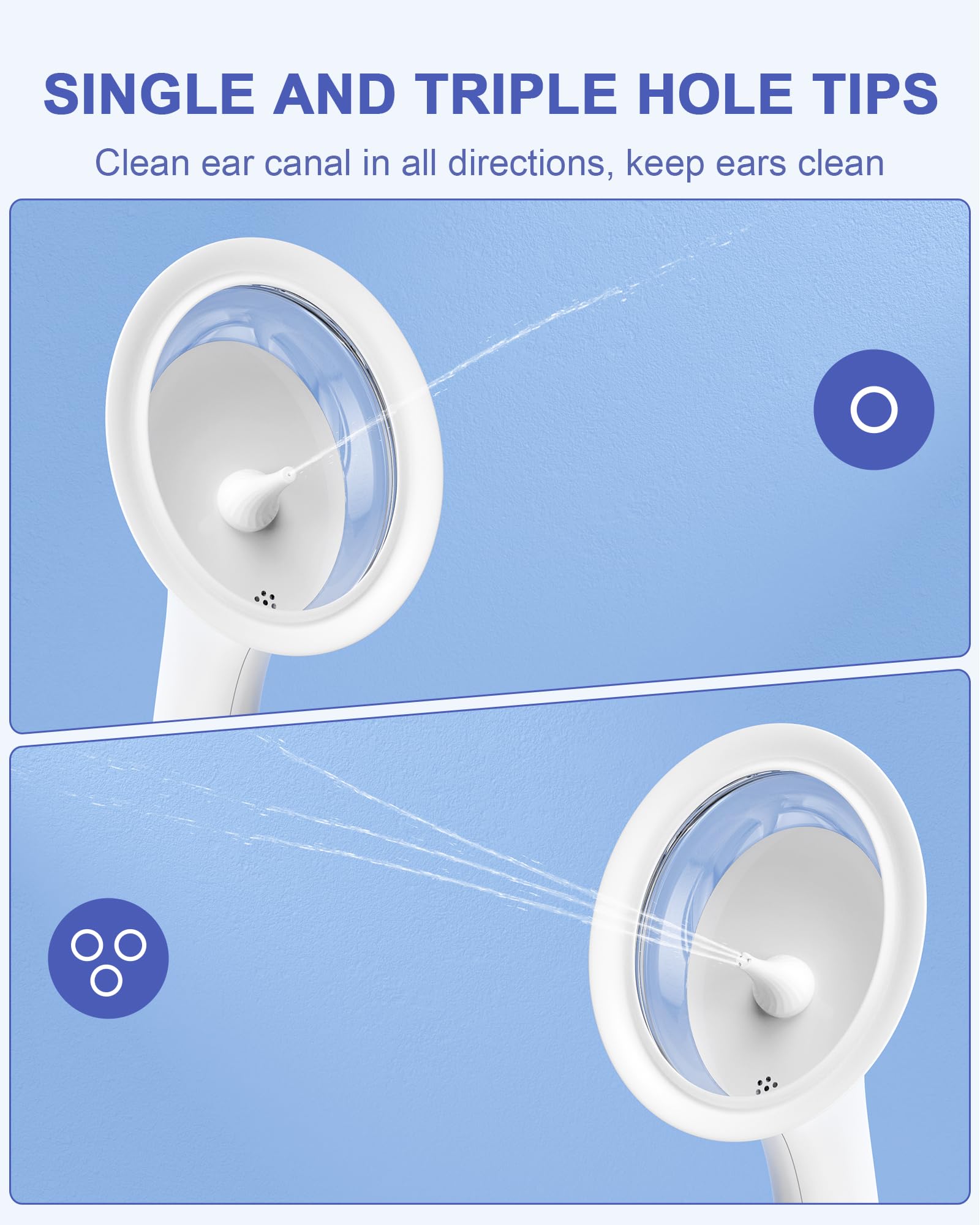 Water Powered Ear Cleaner, Ear Wax Removal Kit with Sewage System KAUGICAu supplements
