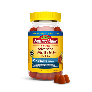 Nature Made Advanced Multivitamin Gummies 50 + for Him, Mens Multivitamins Gummies with Magnesium Citrate Nature MadeAu supplements
