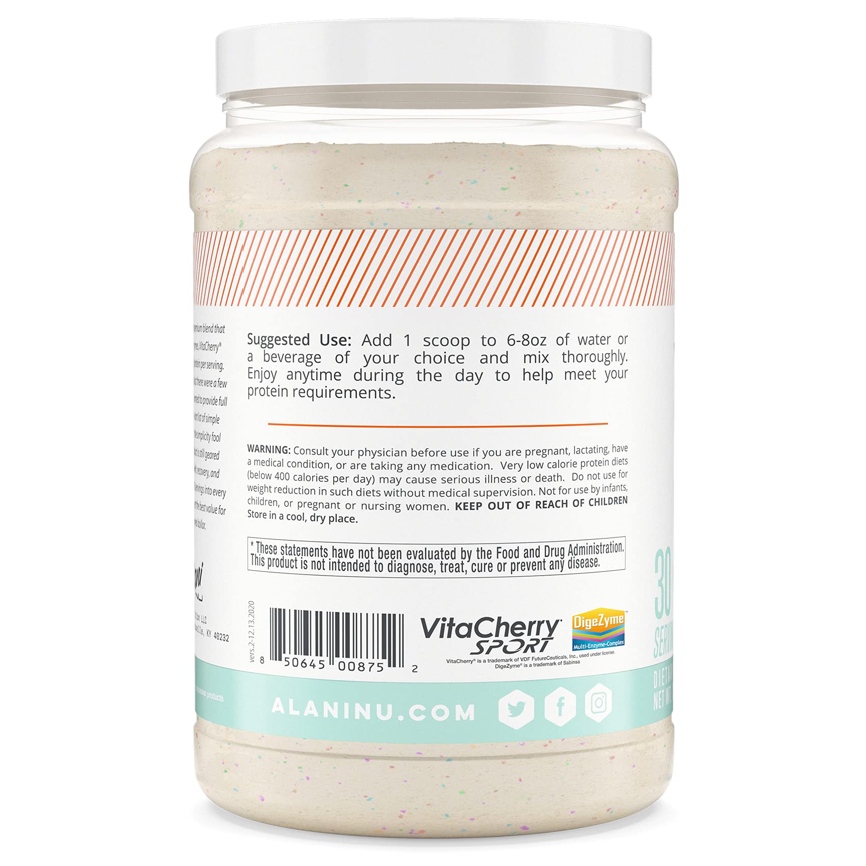 Alani Nu Whey Protein Powder Confetti Cake | 23g Protein with Low Sugar & Digestive Enzymes Alani NuAu supplements