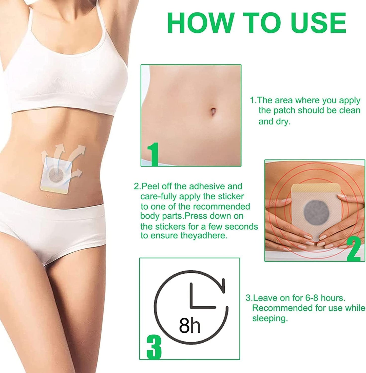 Hairline Mugwort Belly Button Patch, Natural Mugwort Essence Patch, Moxibustion Patch HairlineUS supplements