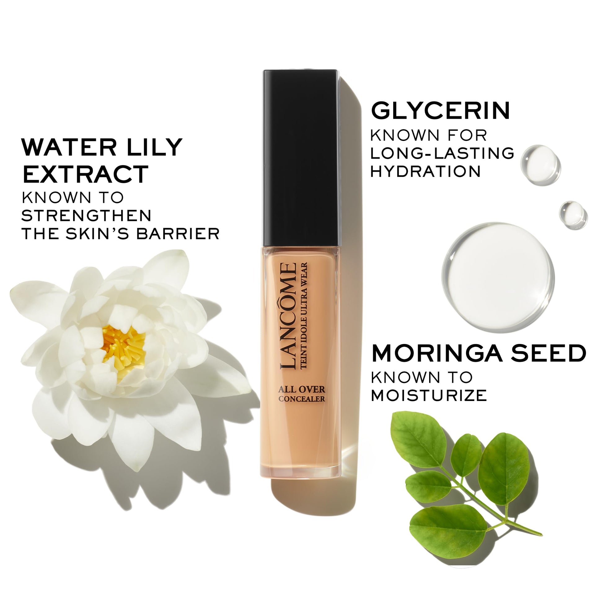 Lancôme Teint Idole Ultra Wear All Over Full Coverage Concealer - Natural Matte Finish & Lightweight Under Eye Concealer - Up To 24H Wear - 215 Buff Neutral LancômeAu supplements