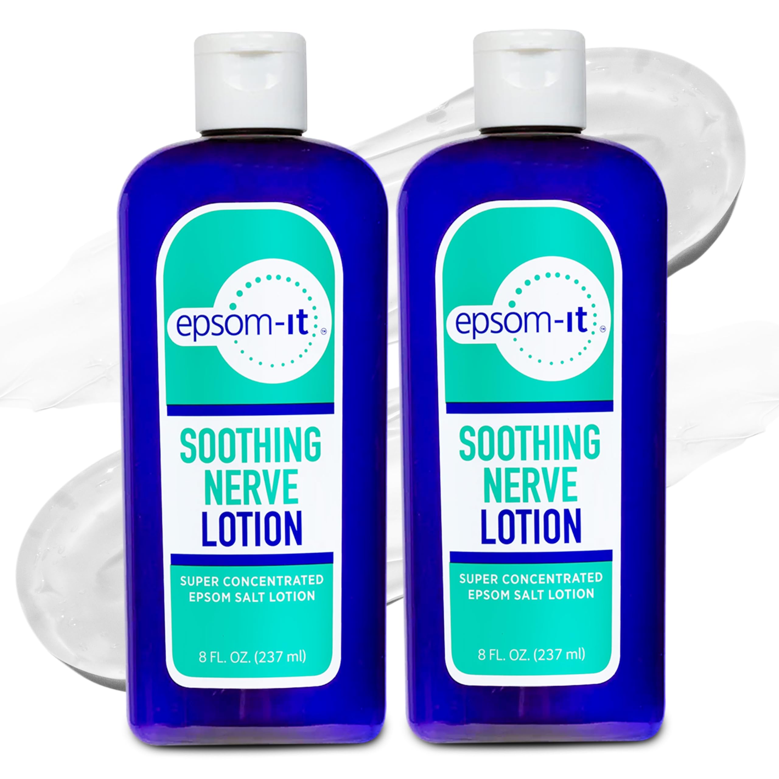 Epsom-It Soothing Nerve Lotion - Epsom Salt Magnesium Lotion, Topical Magnesium Cream with Capsaicin & Arnica to Provide Comfort for Legs, Knee and Feet, 8.0 oz., 2-Pack EPSOM-ITAu supplements