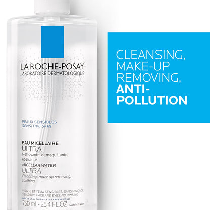 La Roche-Posay Micellar Cleansing Water Facial Cleanser and Makeup La Roche-PosayUS supplements
