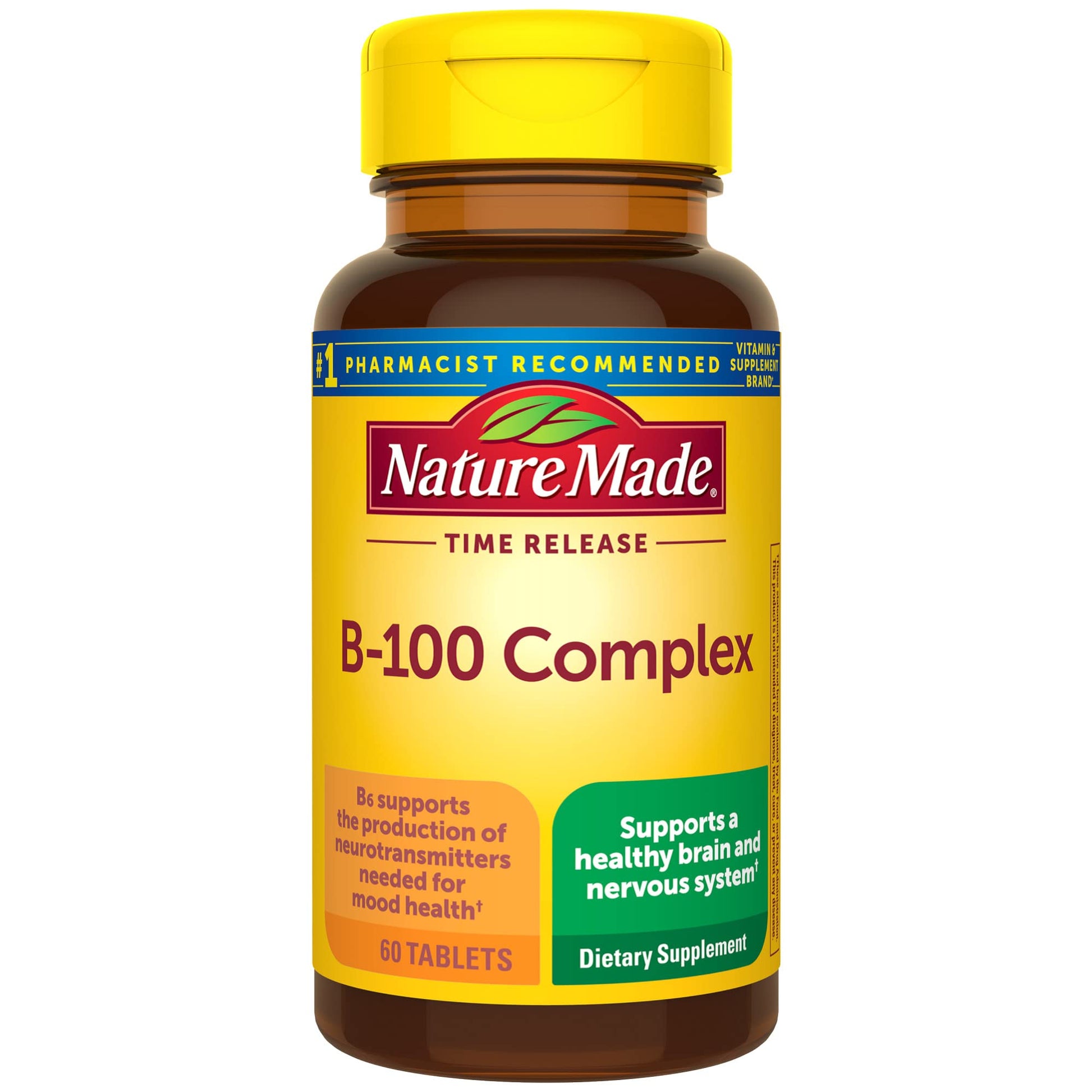 Nature Made Time Release Vitamin B-100 High Potency B Complex, Dietary Supplement Nature MadeAu supplements