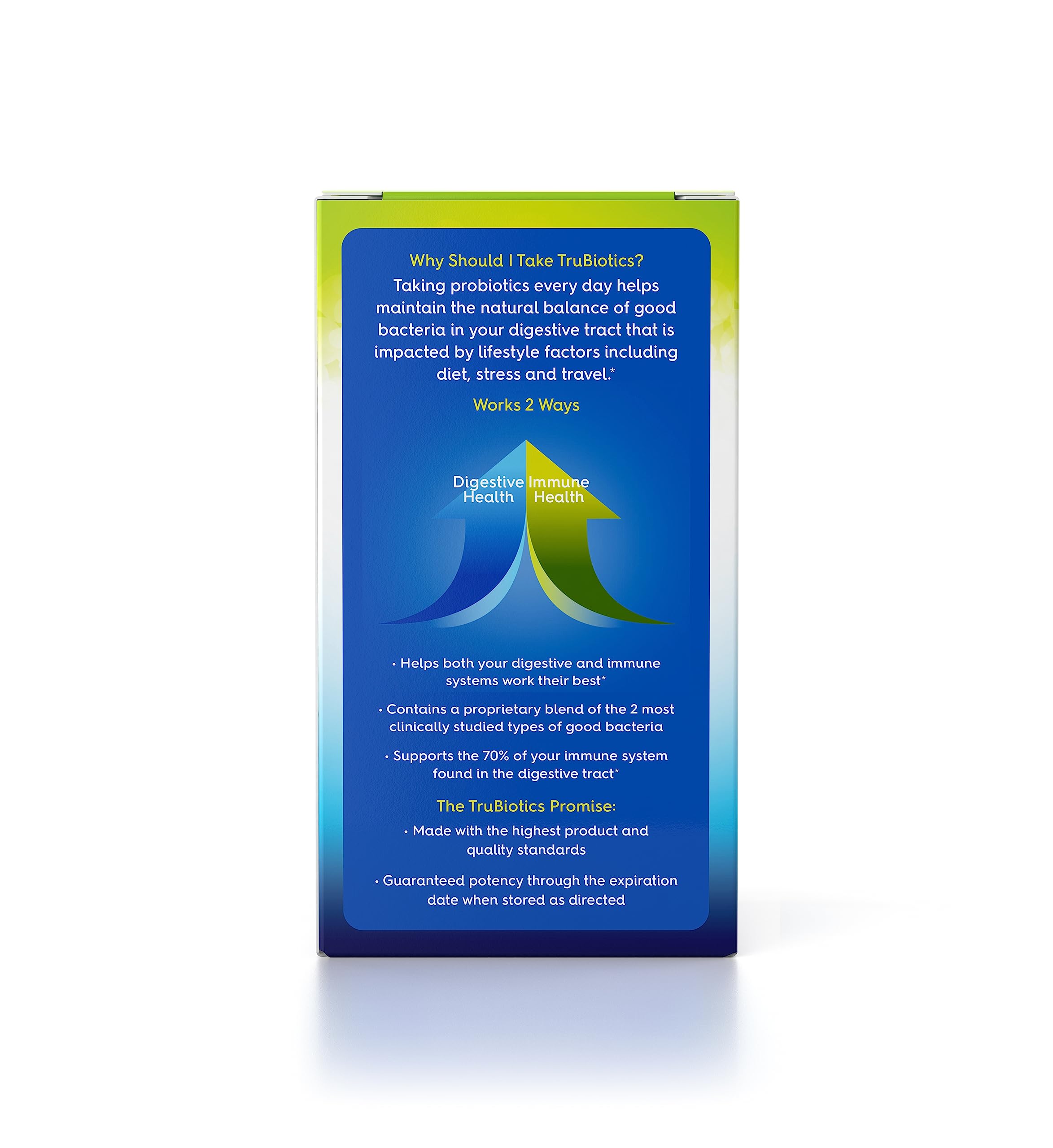 TruBiotics Probiotics for Digestive & Immune Health, Supports Regularity & Helps Relieve Abdominal Discomfort, Gas & Bloating, 2 Clinically Studied Probiotic Strains, Plus Prebiotics, 30 Capsules TruBioticsAu supplements